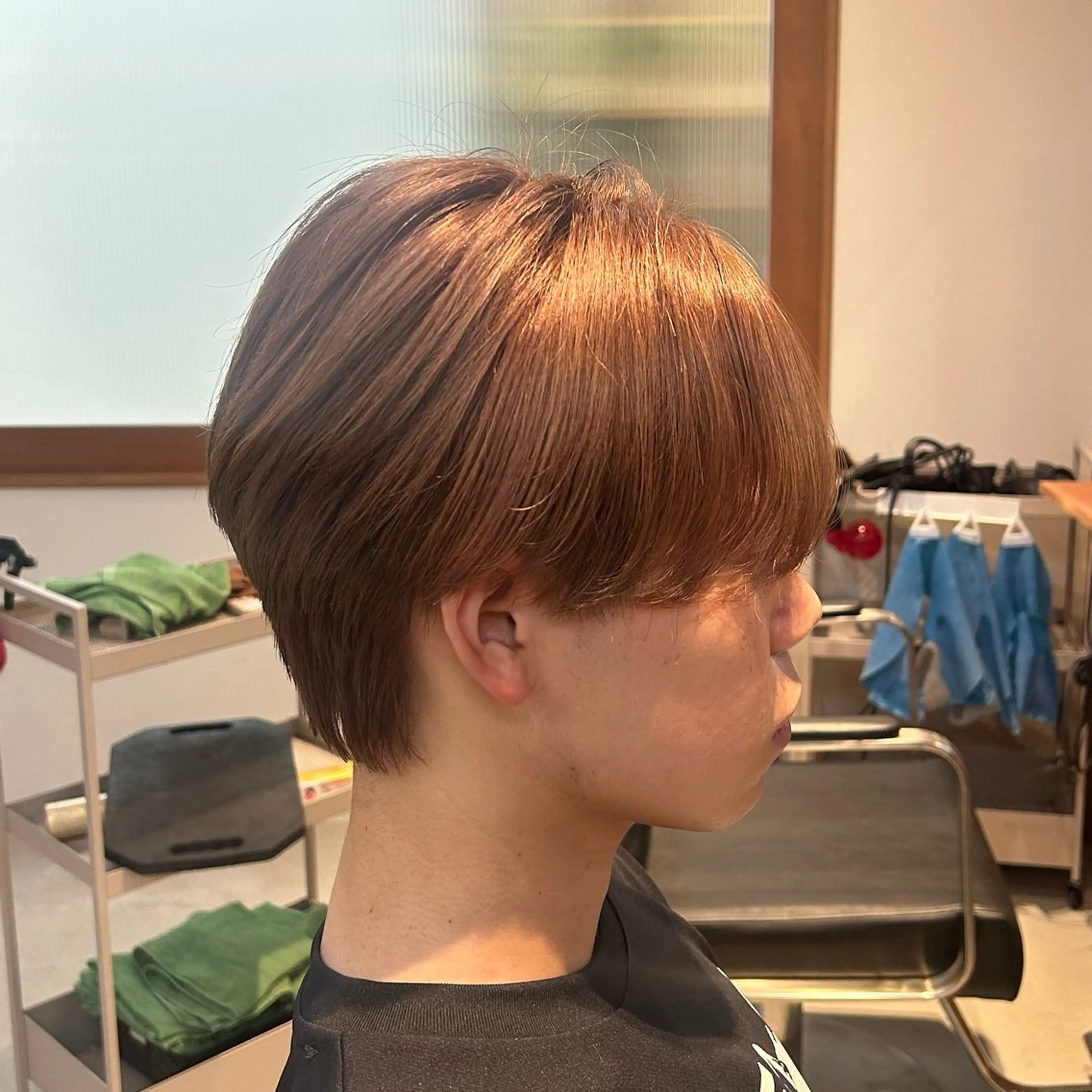 ショート カラー メンズパーマ✨️村越 雄斗のヘアスタイル