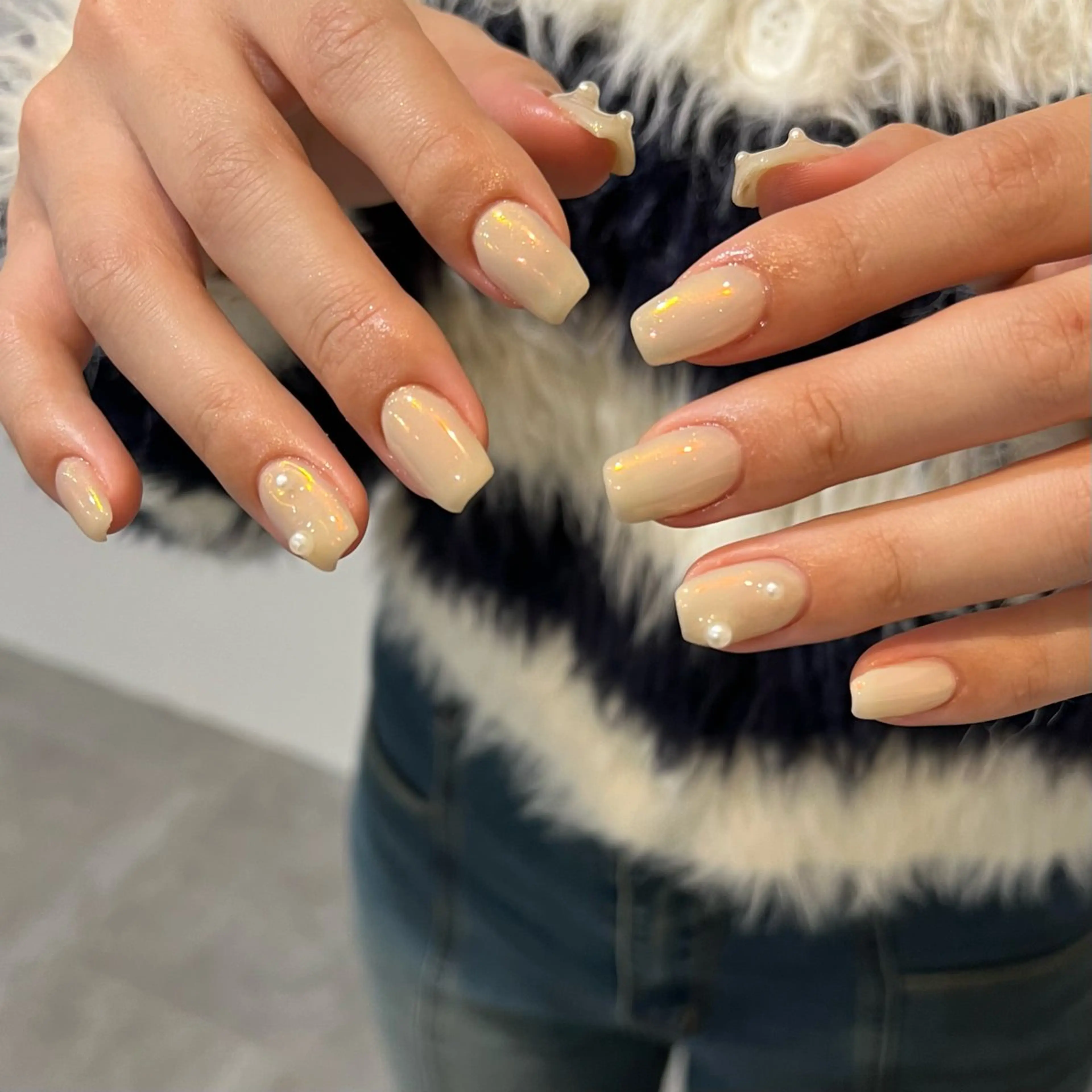 ネイル 冬ネイル ハンドネイル miyuu 𓂃🫧‪のネイルデザイン