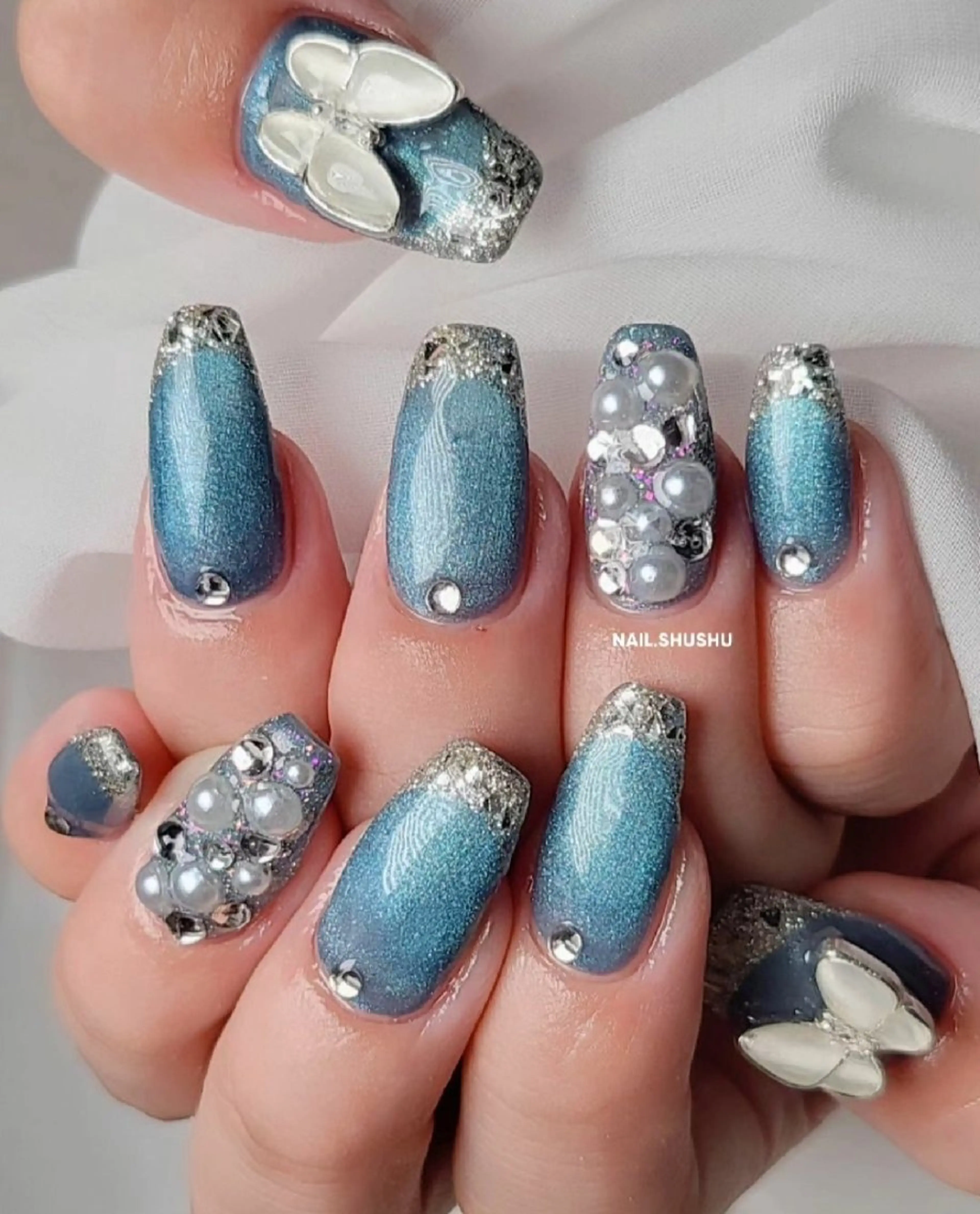 ネイル 持ち込み ニュアンスネイル ワンカラーネイル シンプルネイル 夏ネイル 3dパーツ/流行り 👧shushu❤️のネイルデザイン