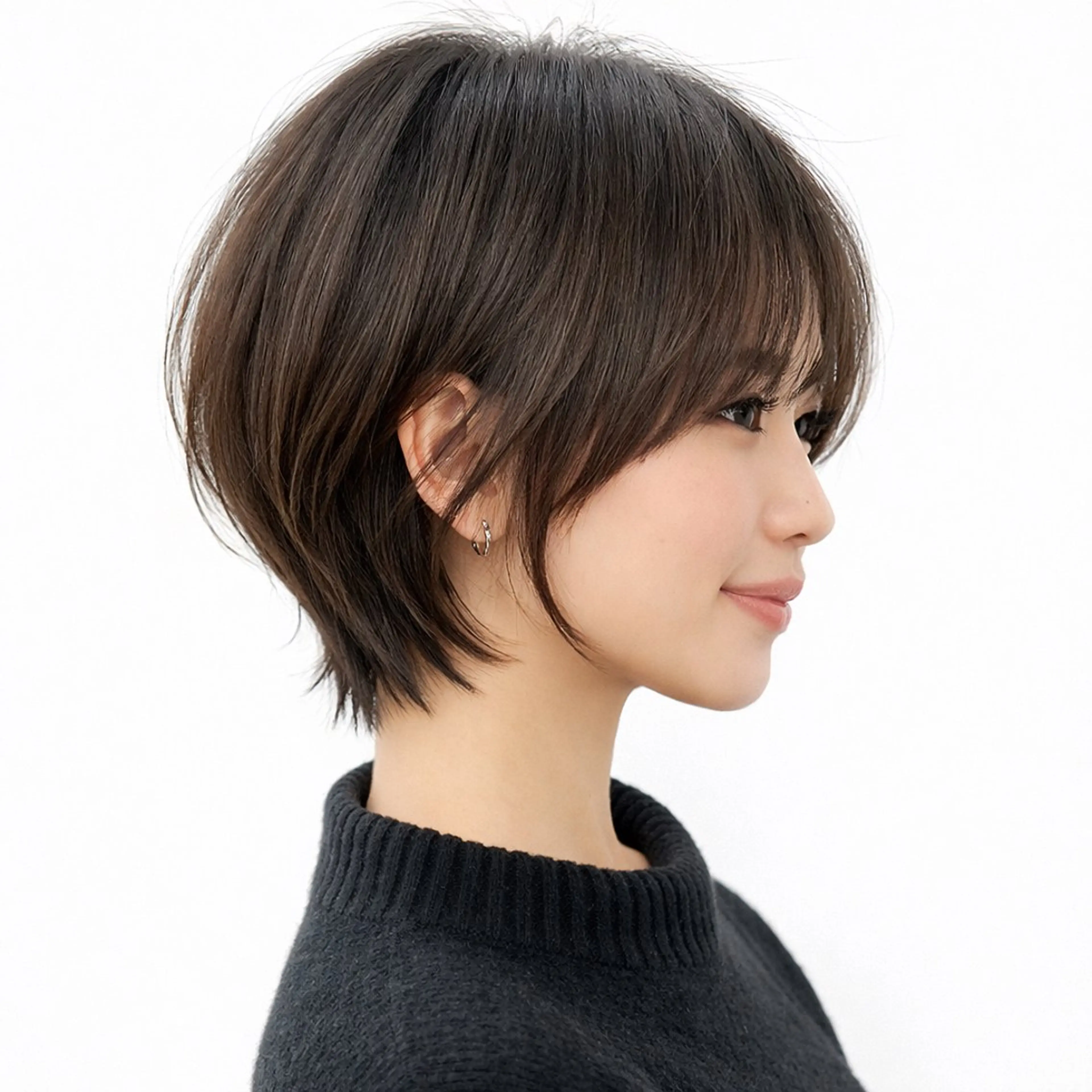 ショート ツヤ感カラー/韓国 カットkanna🖤のヘアスタイル