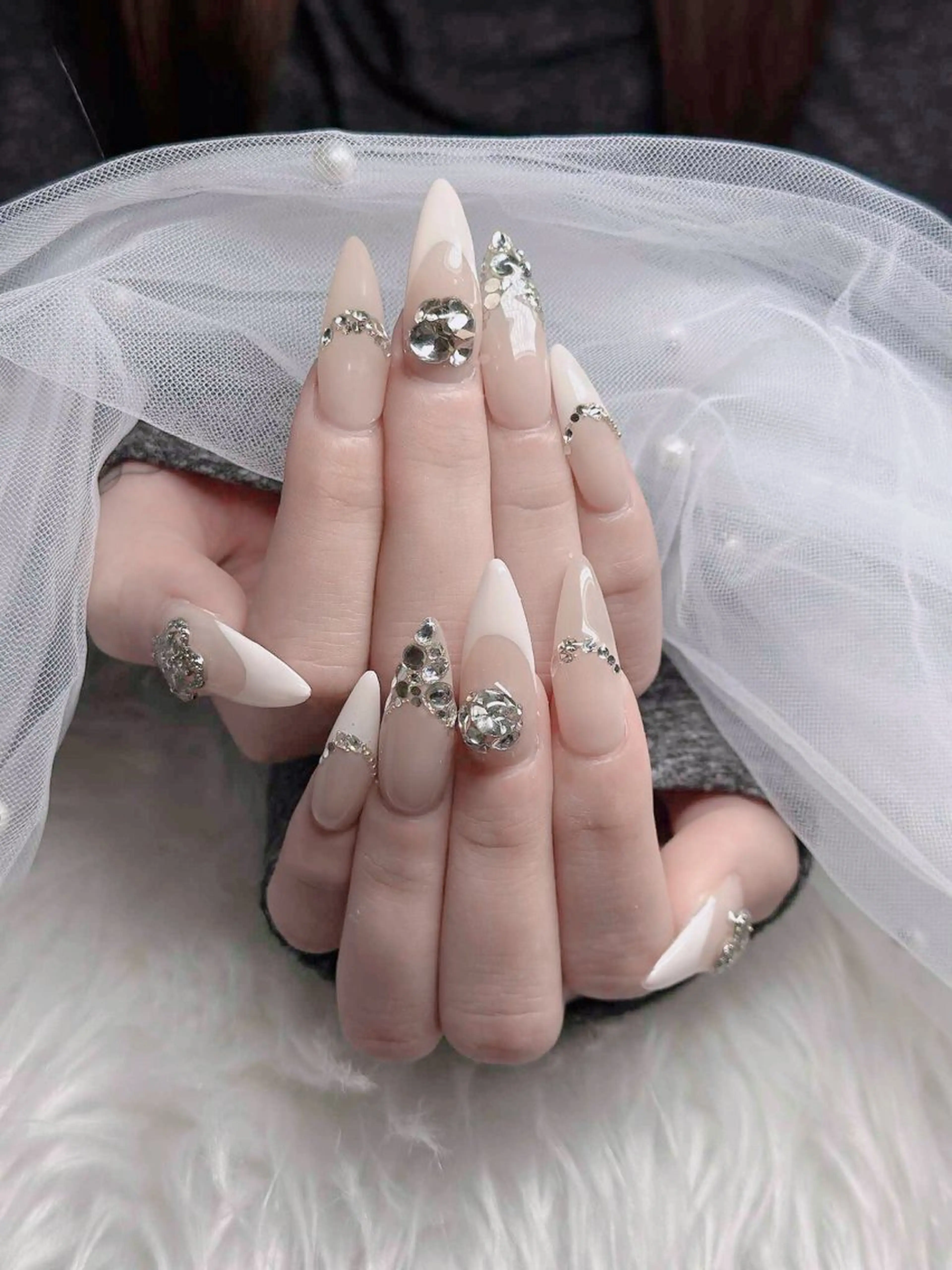 ネイル フレンチネイル ジェルネイル ハロウィン 韓国ネイル マグネットネイル ハンドネイル Hbaby nailのネイルデザイン