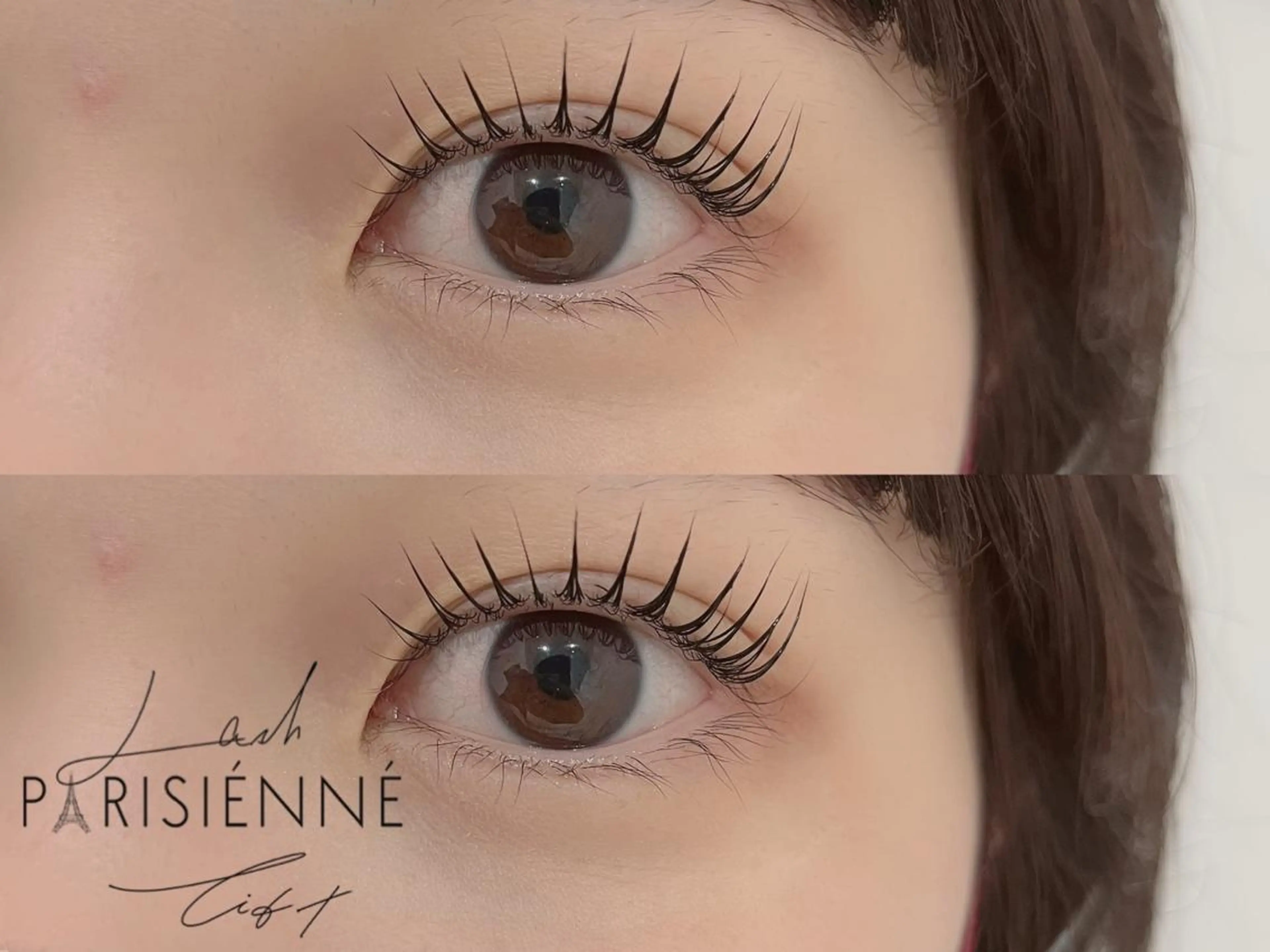 マツエク・マツパ パリジェンヌラッシュリフト MAQUM𖤐 Satsumiのマツエク・マツパデザイン