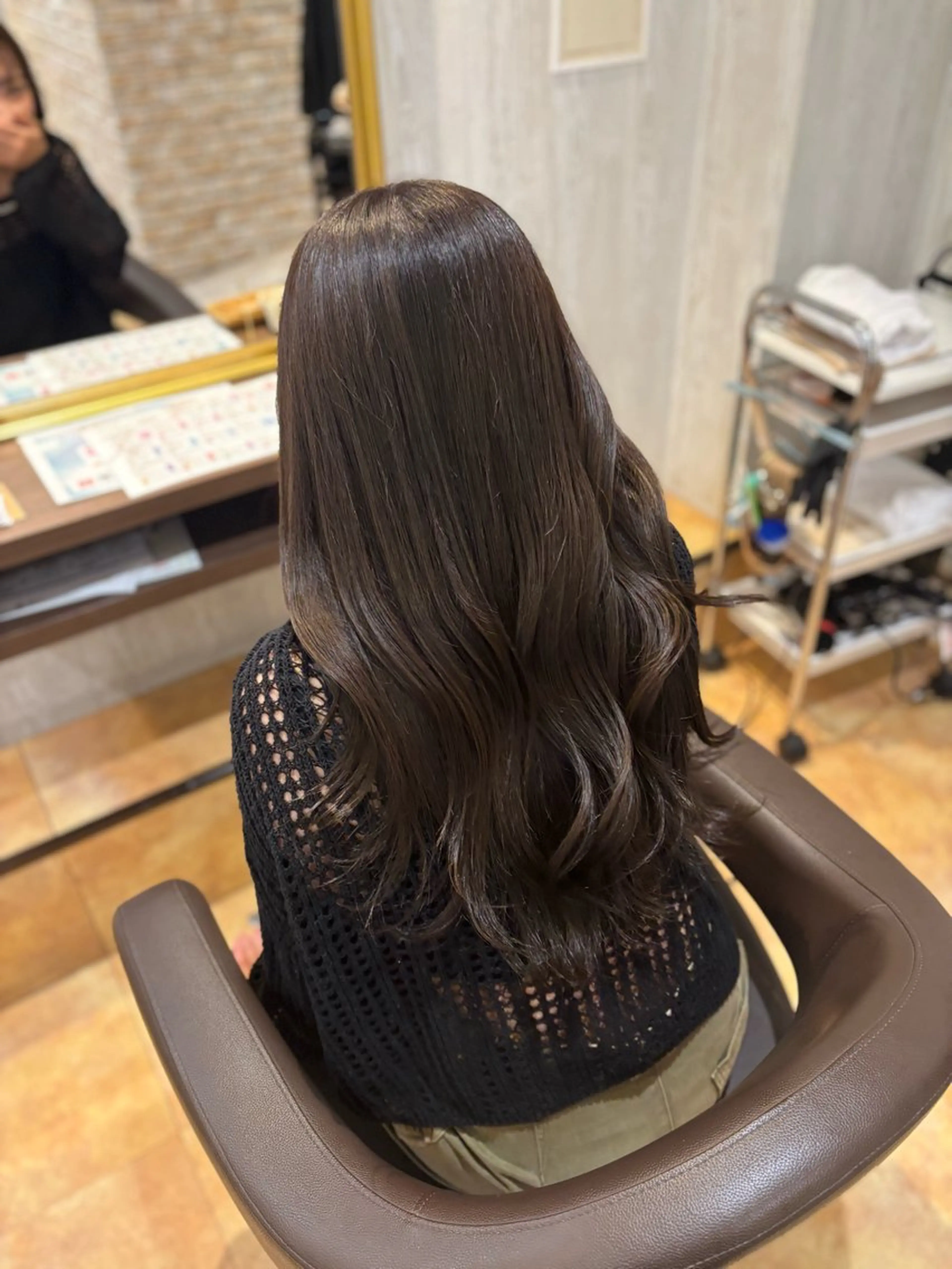 ロング カラー ヘアカラー トリートメント yui🥀/ボブ /ブリーチなしカラーのヘアスタイル