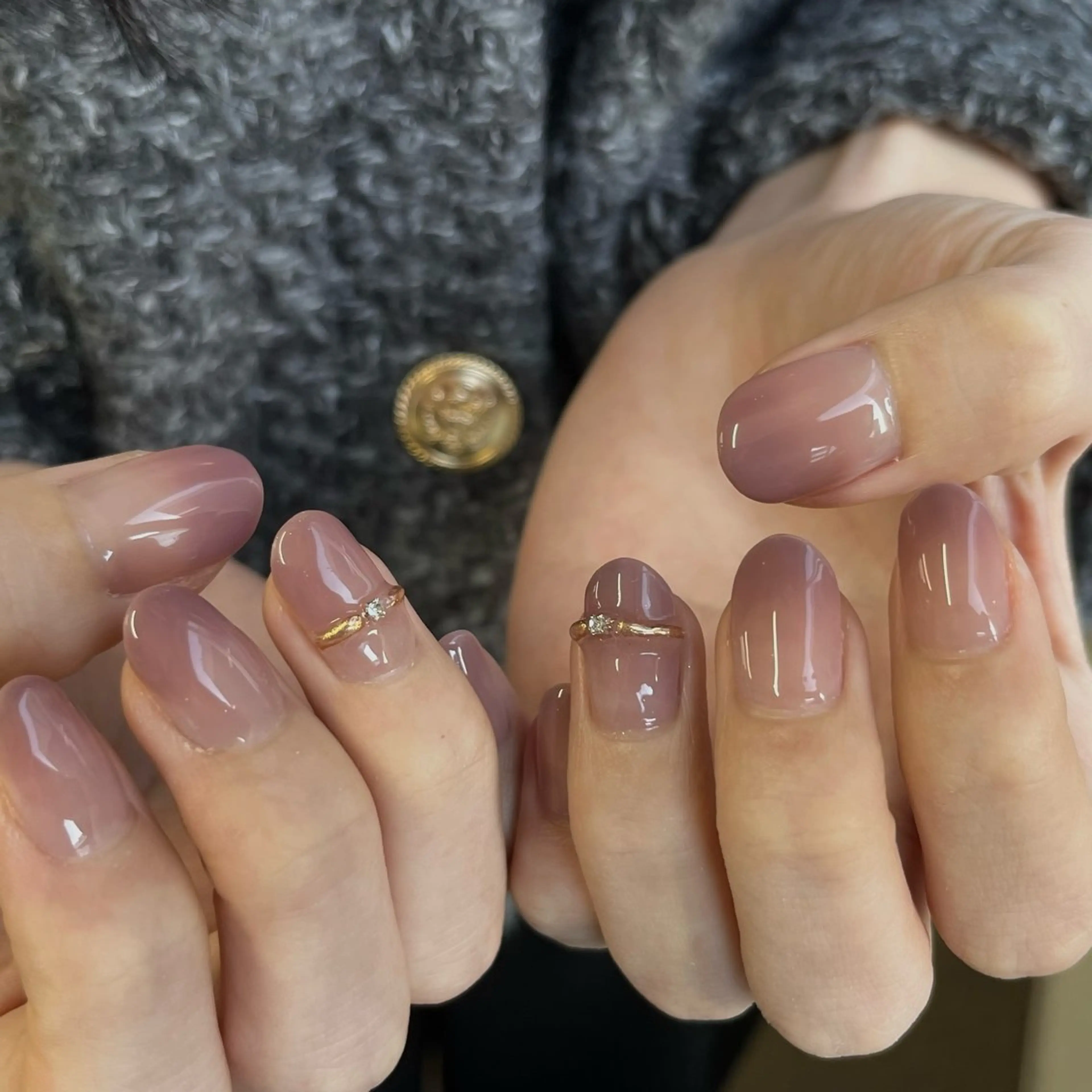 ネイル クリアネイル グラデーション Mianail けいのネイルデザイン