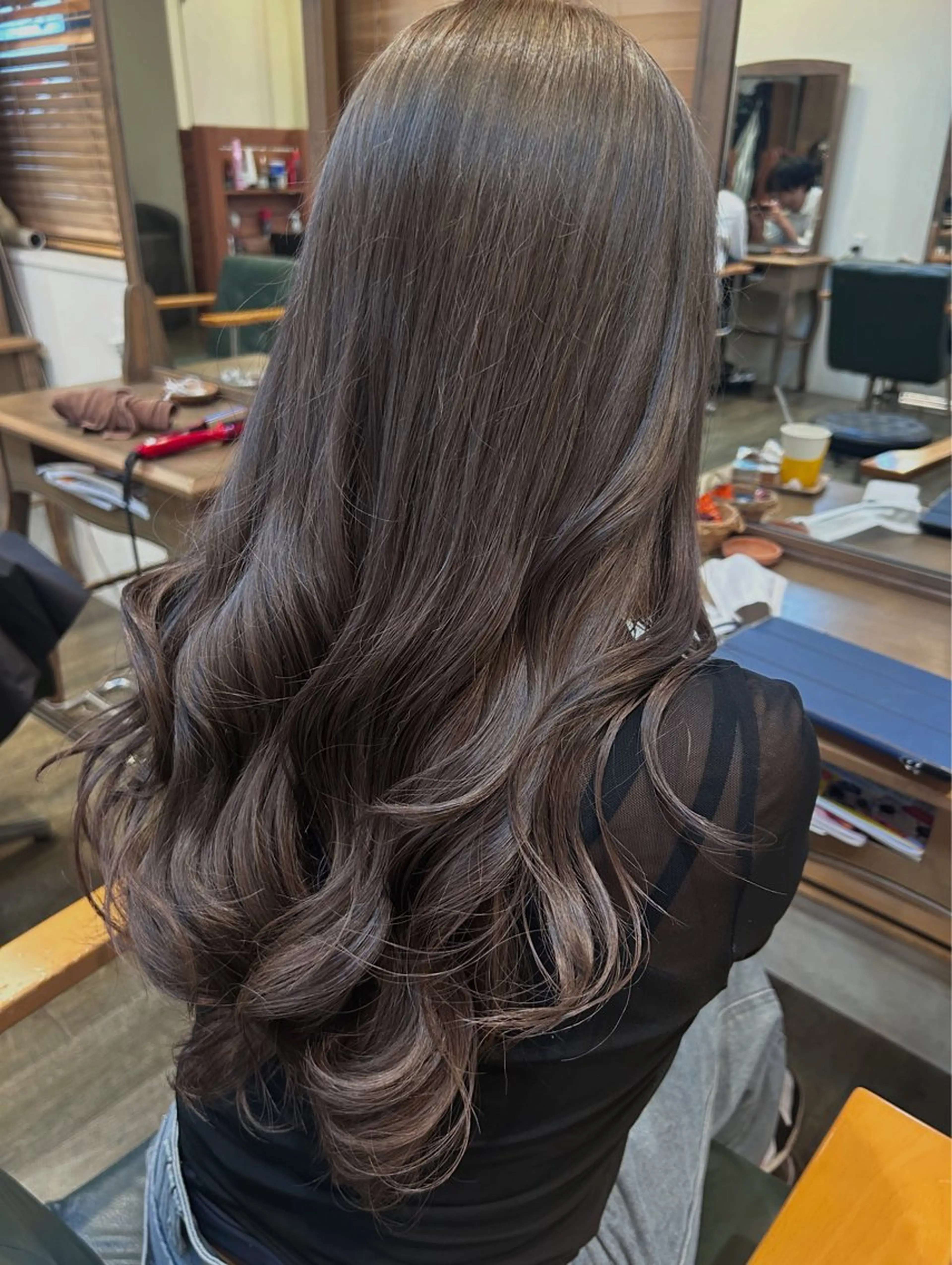 カラー ベージュカラー ヘーゼル レイヤー/ボブ/ パーマ/HARUKAのヘアスタイル