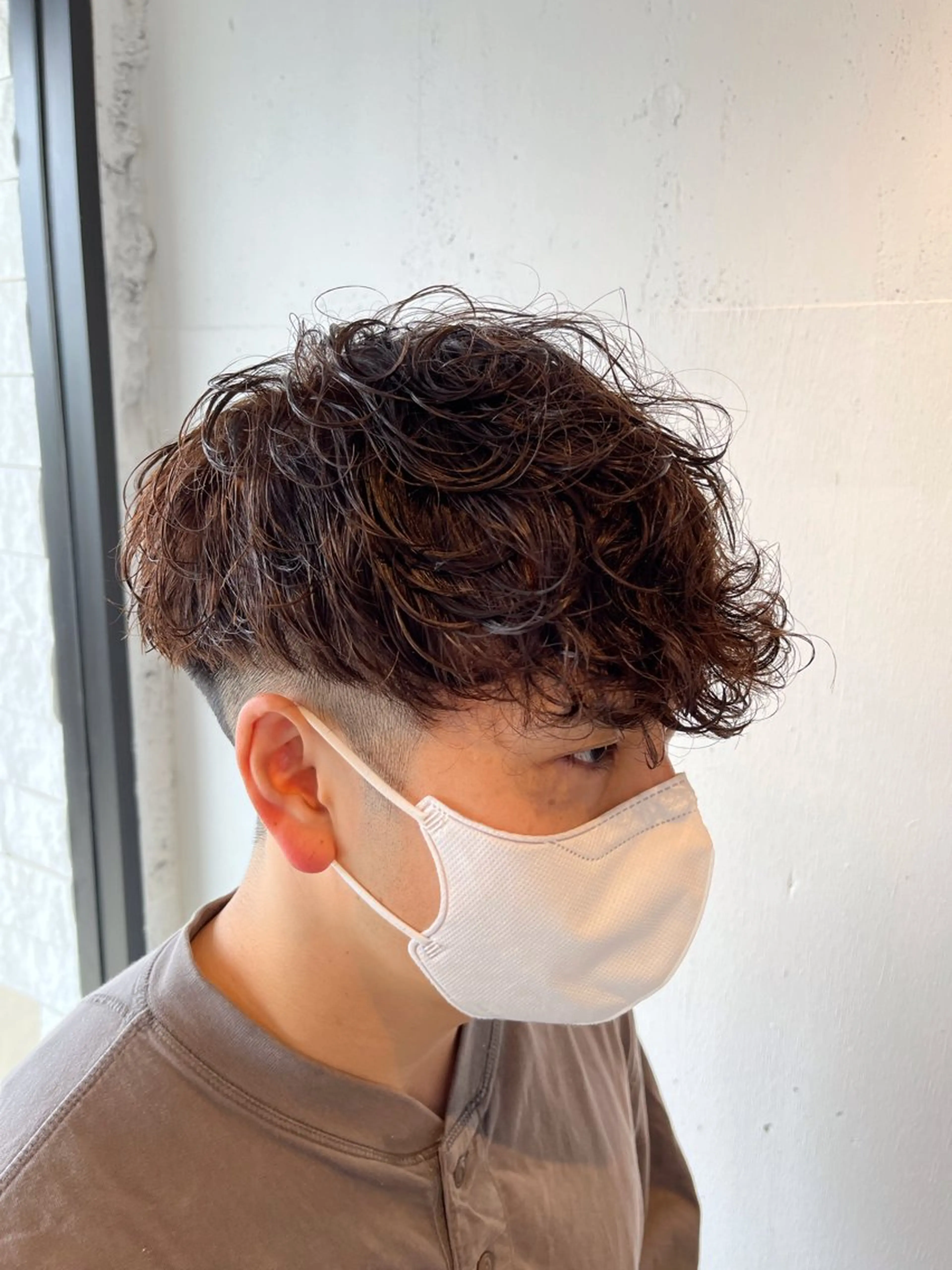 カラー パーマ メンズ カット パーマ ⚡️メンズ/波巻き/ 片岡篤宣/水戸⚡️のヘアスタイル