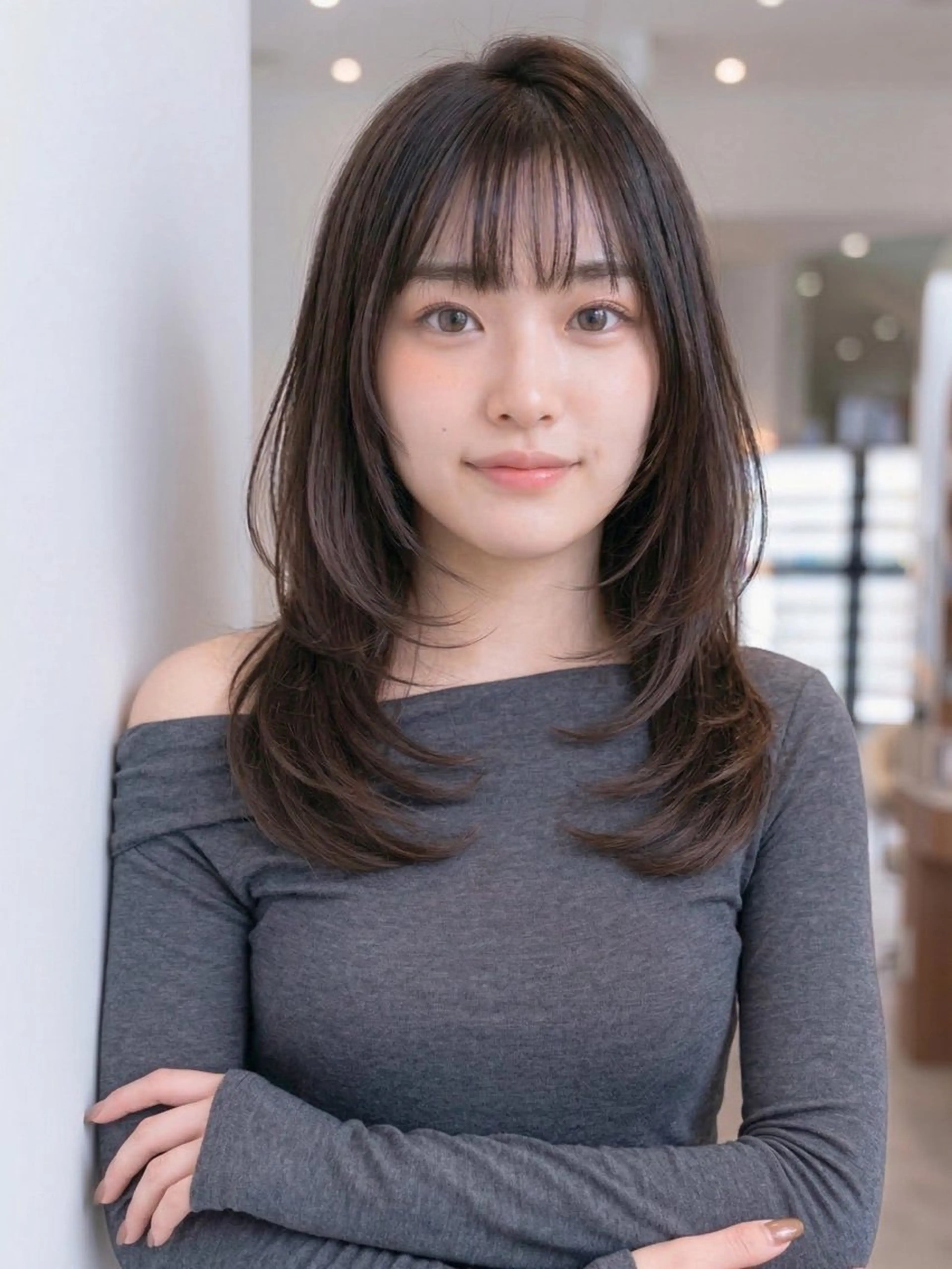 セミロング カラー カット ヘアカラー トリートメント GULGUL 小関 伊吹のヘアスタイル