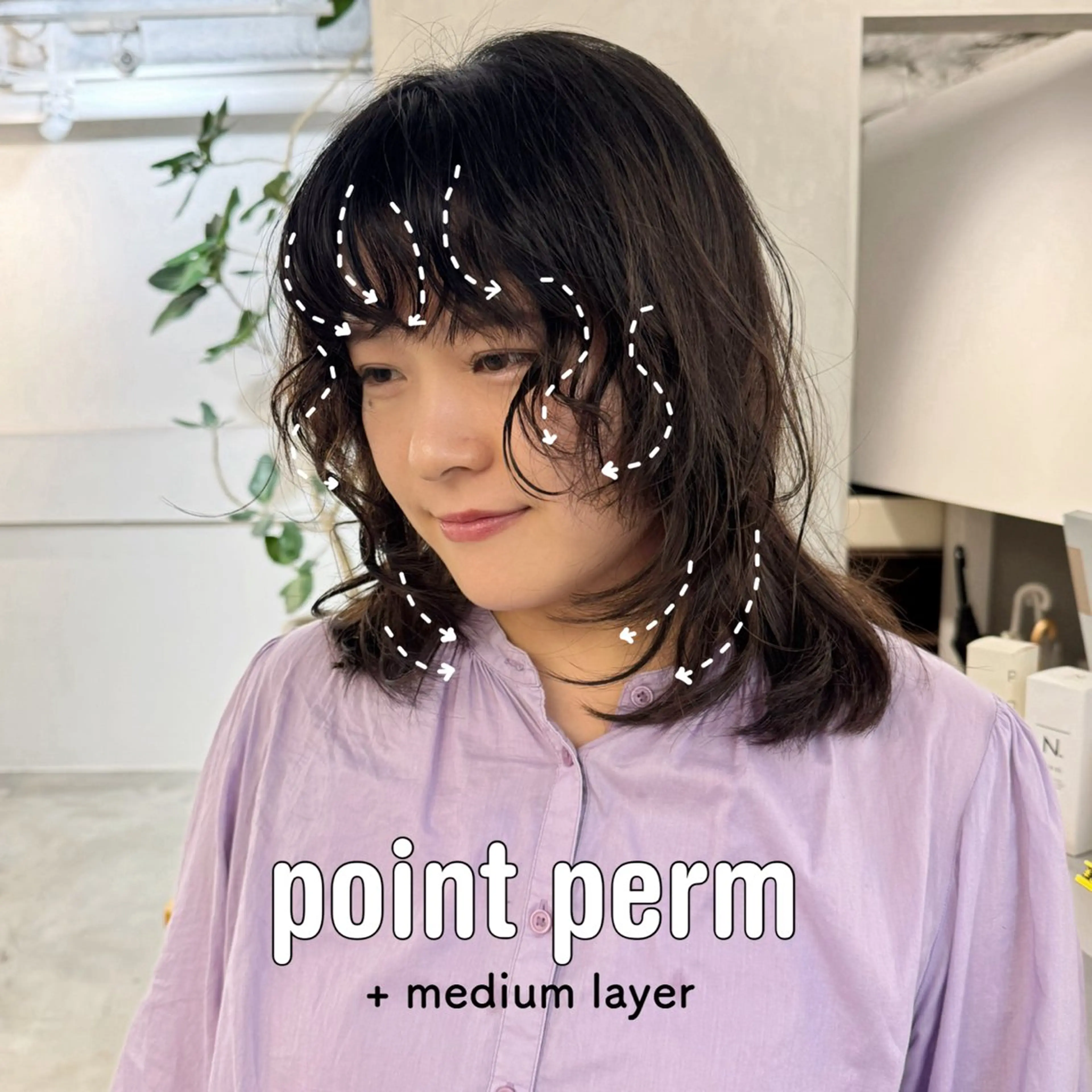 セミロング カット ヘアカラー トリートメント 顔周りcut・ご相談 ＝新宿しずく🇰🇷のヘアスタイル