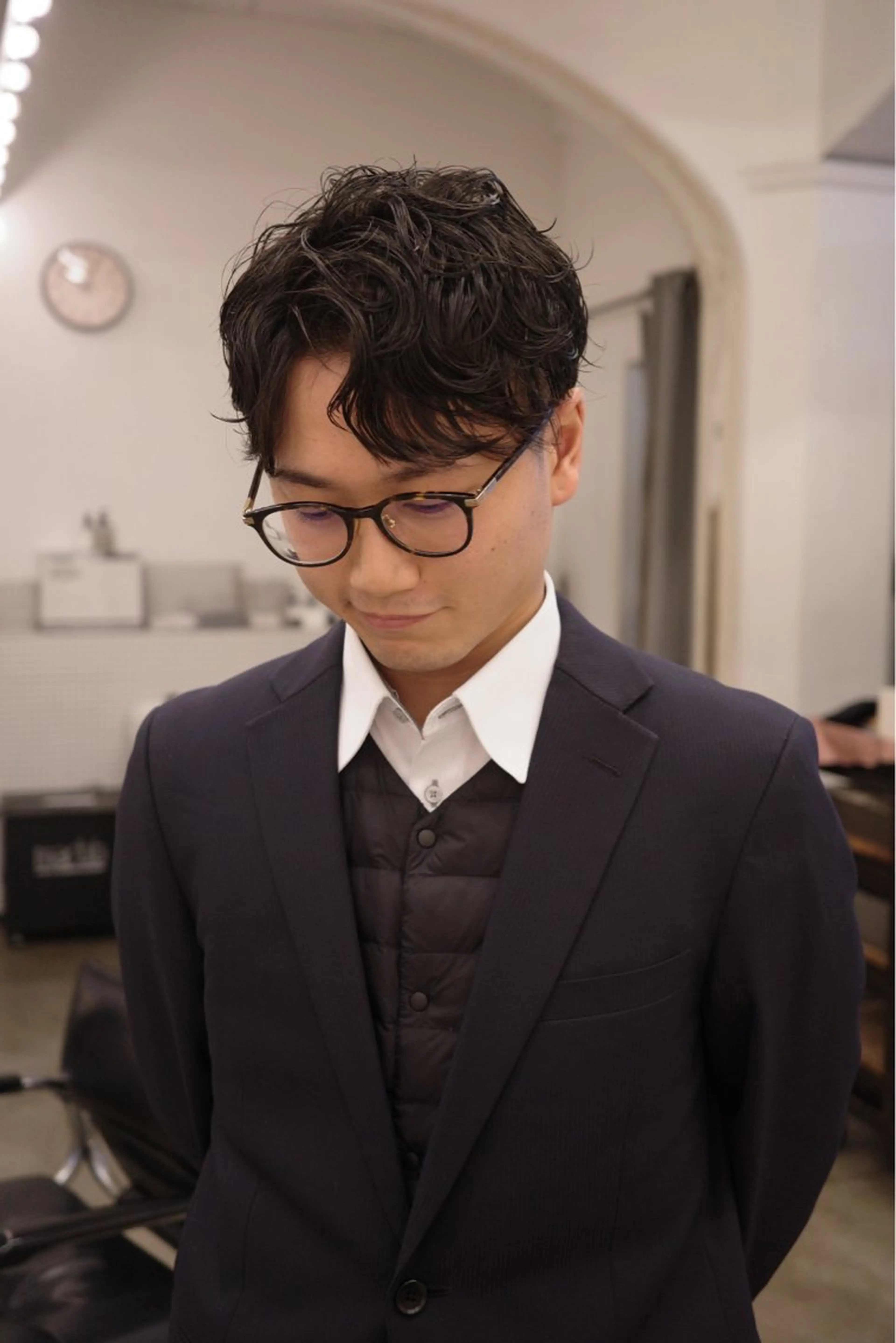 ショート メンズ メンズパーマ パーマ ミタニ ナギサのヘアスタイル