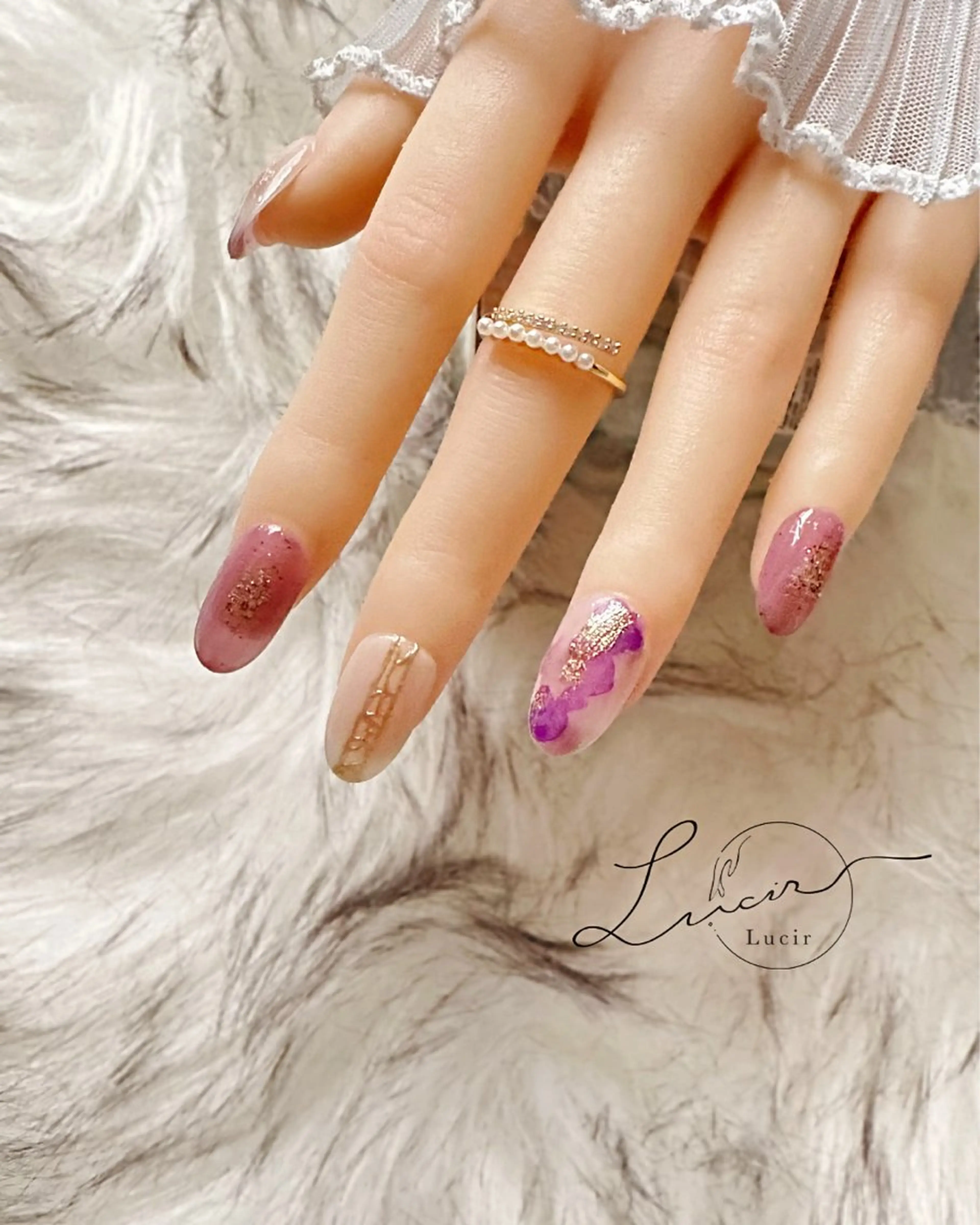 【デザインコース】初めての方はまずこれ!!ケアもアートもバランス良く付いた良いとこ取り♥季節にあった毎月増えるサンプルの写真