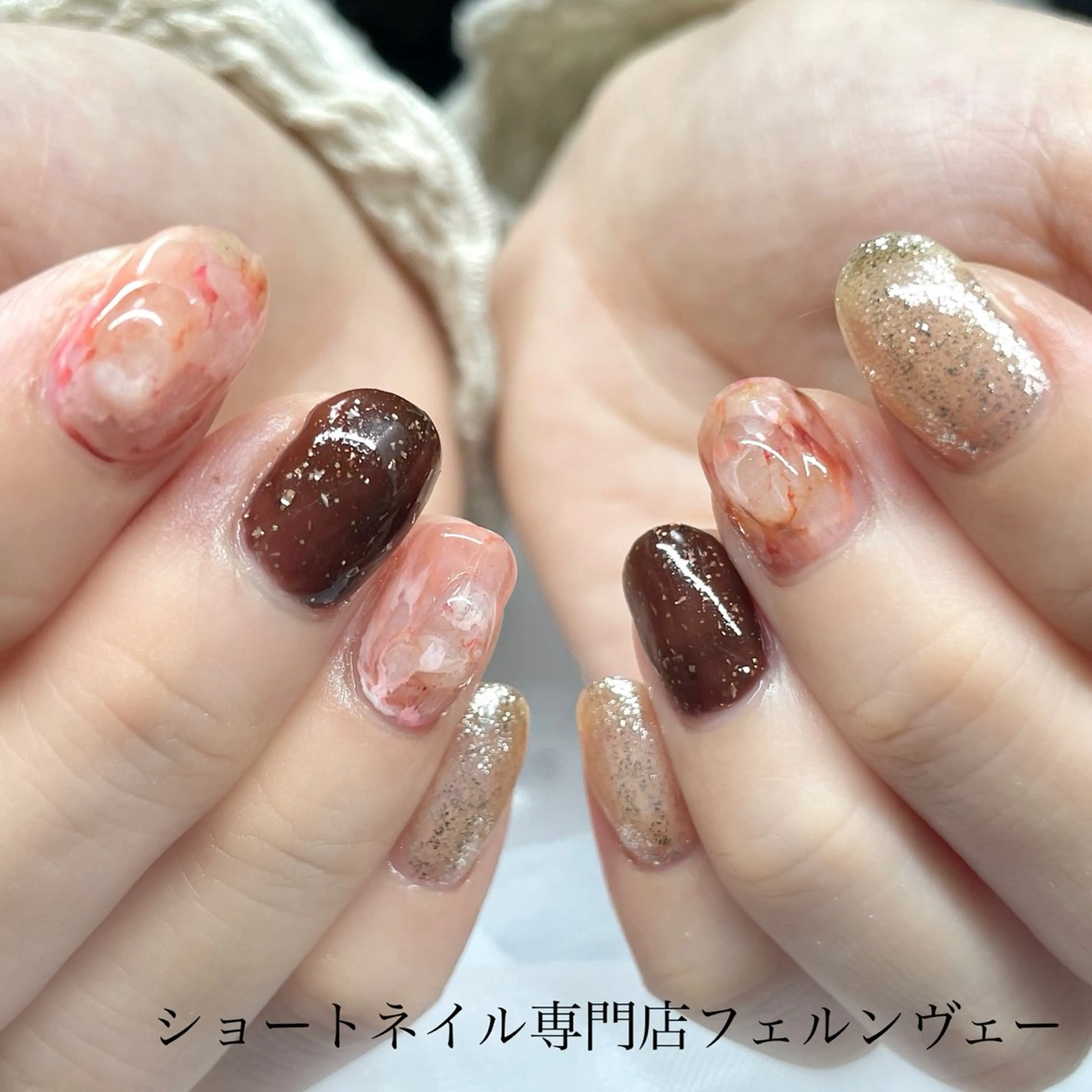 ネイル ハンドネイル ショートネイル専門店 フェルンヴェー代々木のネイルデザイン