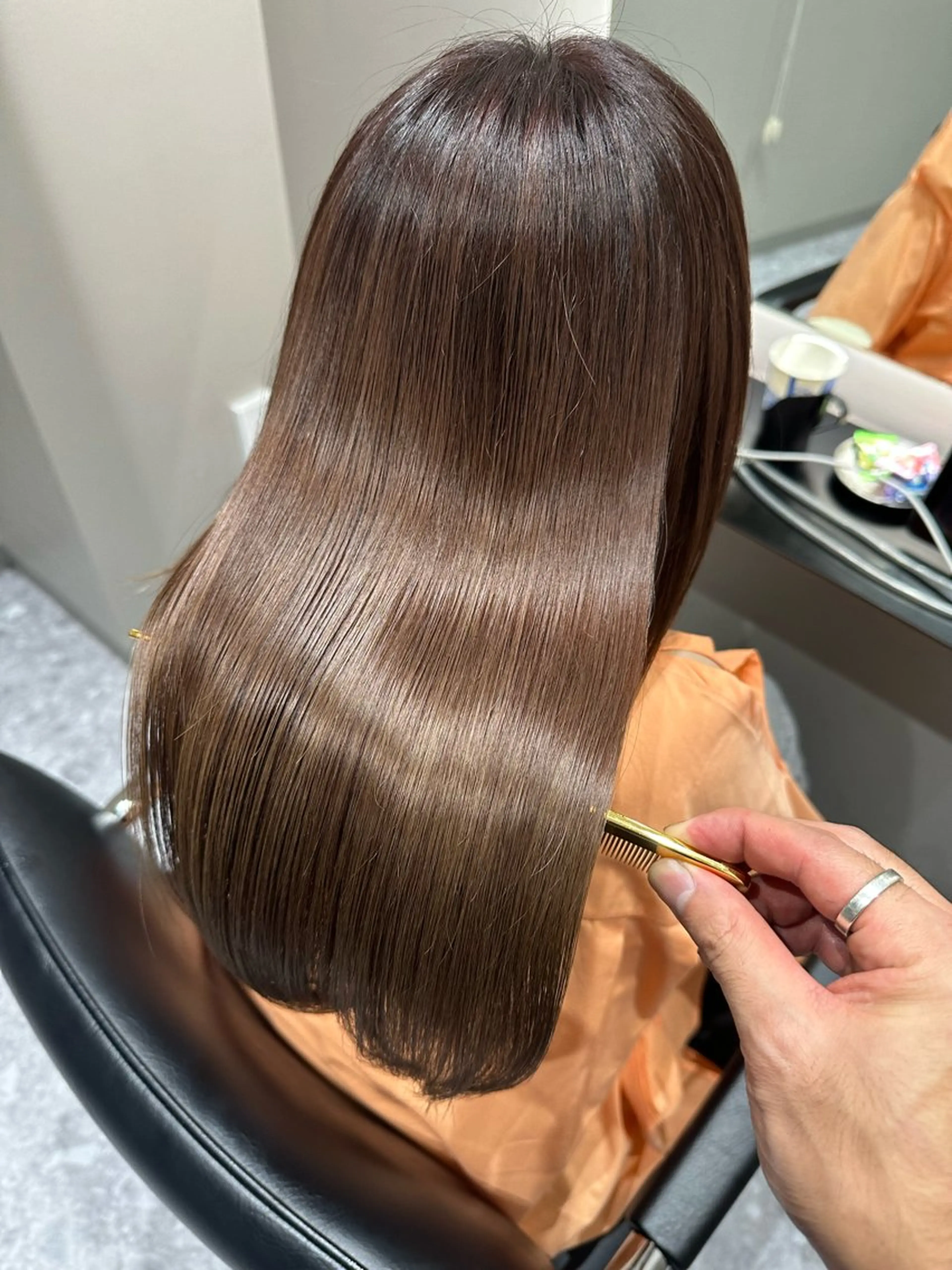 ロング カット トリートメント 彼ウケ抜群🎀垢抜け 艶暗髪🪞一輝のヘアスタイル