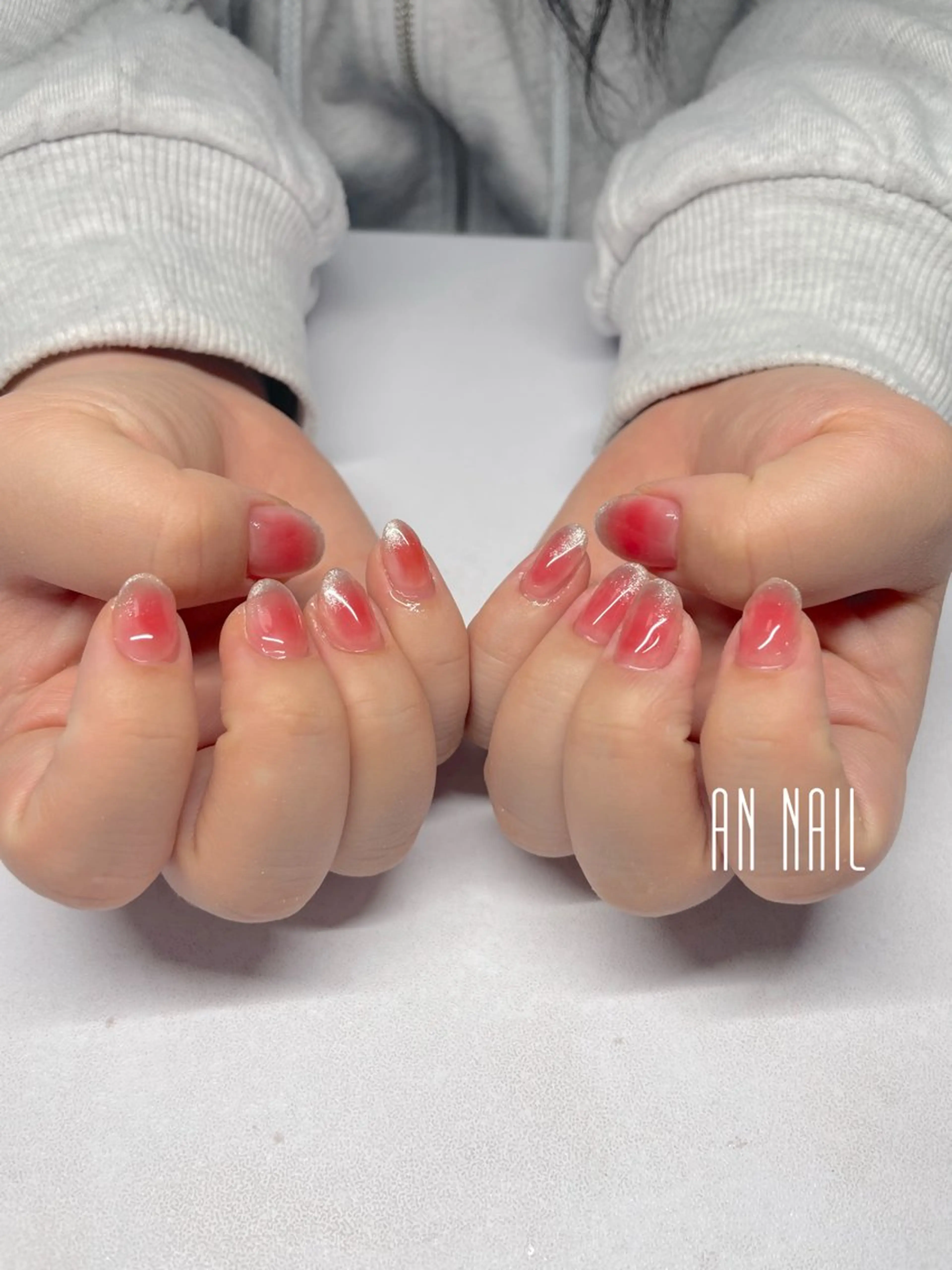 ネイル チークネイル マグネットネイル 持ち込み ハンドネイル AN Nailのネイルデザイン