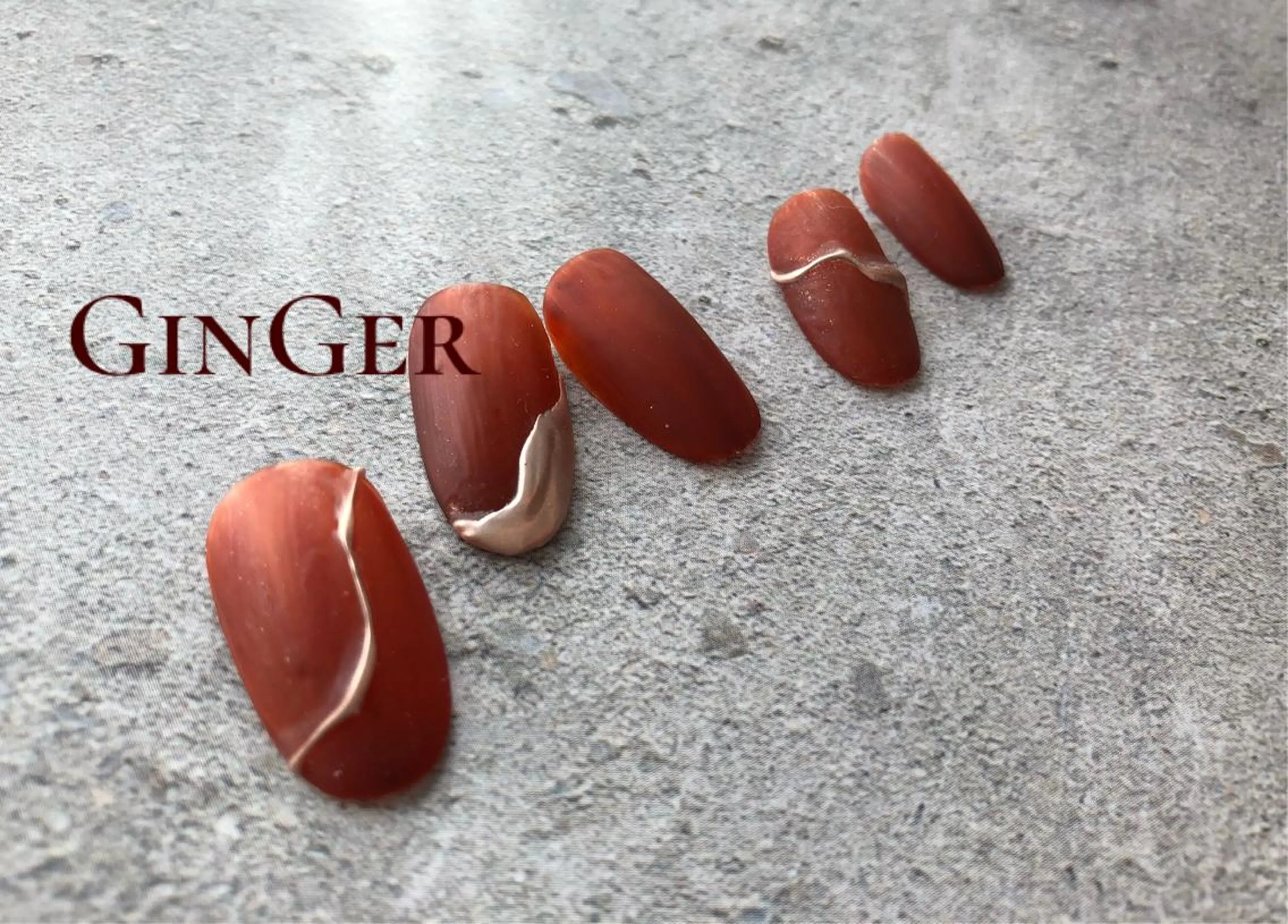 ネイル フットネイル ginger nail&spaのネイルデザイン