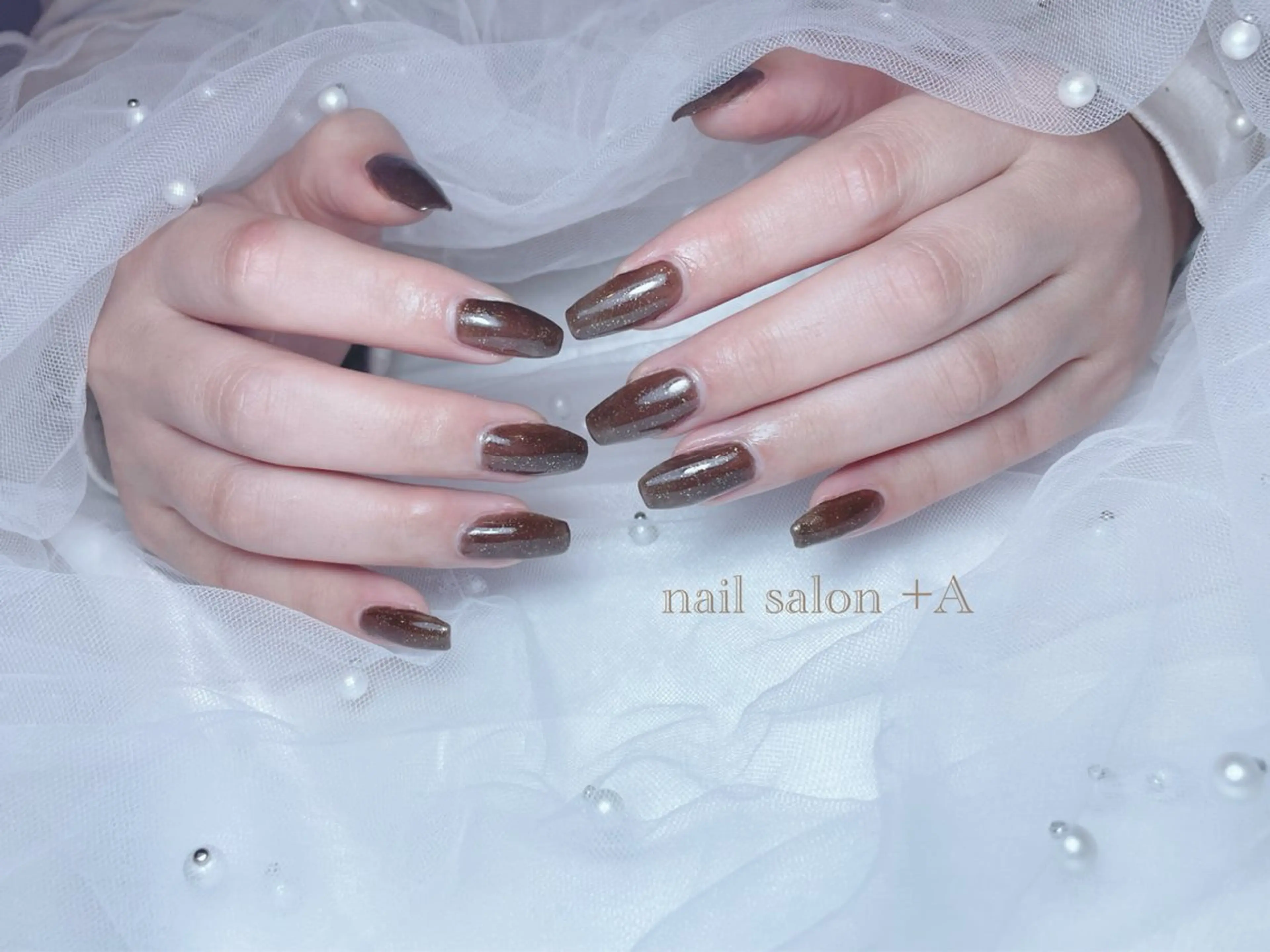 ロング ハンドネイル Nail Salon +Aのネイルデザイン