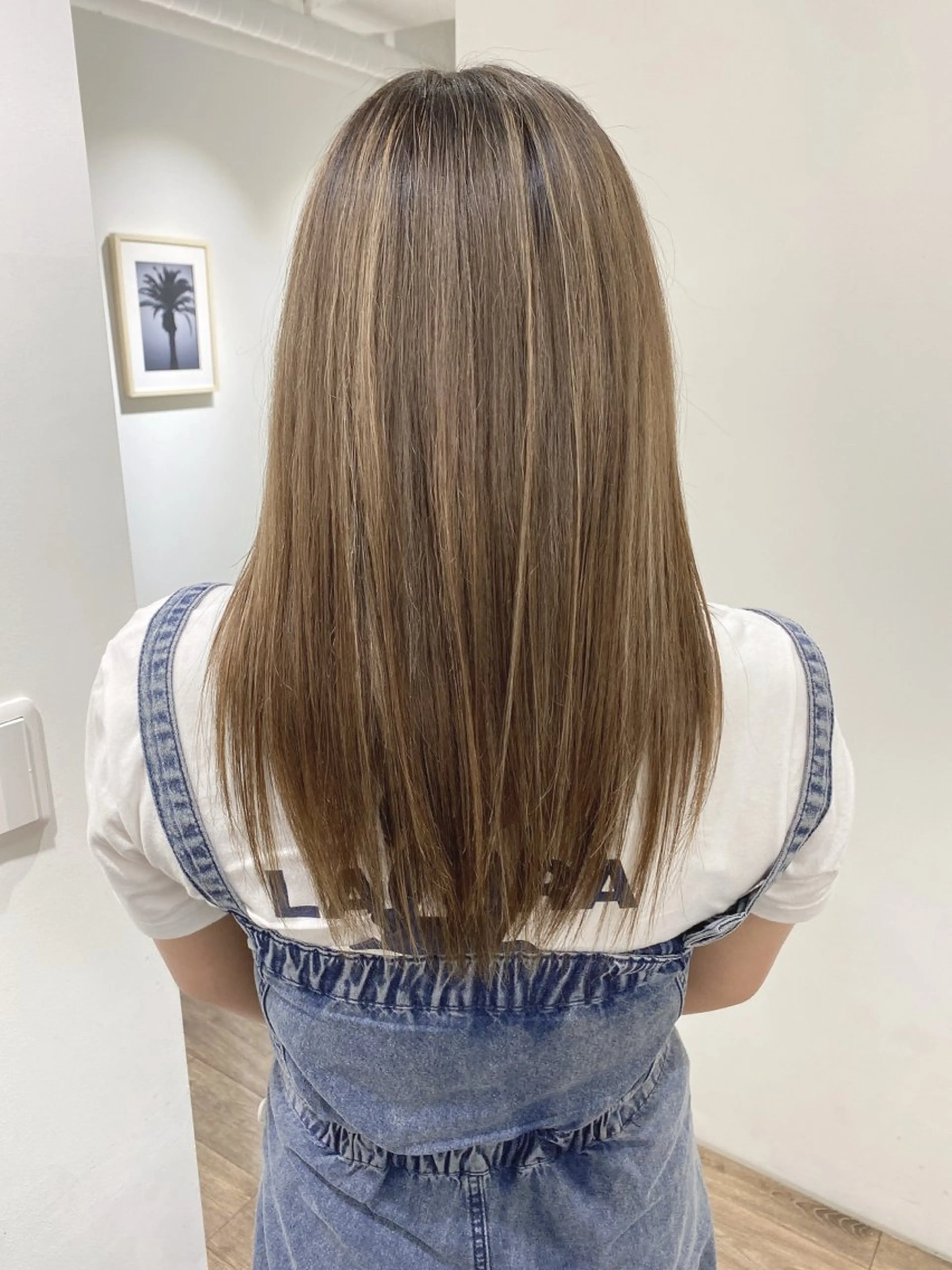 セミロング ヘアカラー トリートメント GO TODAY SHAiRE SALON 横須賀所属・ハイライト⭐️上野 高広のヘアスタイル