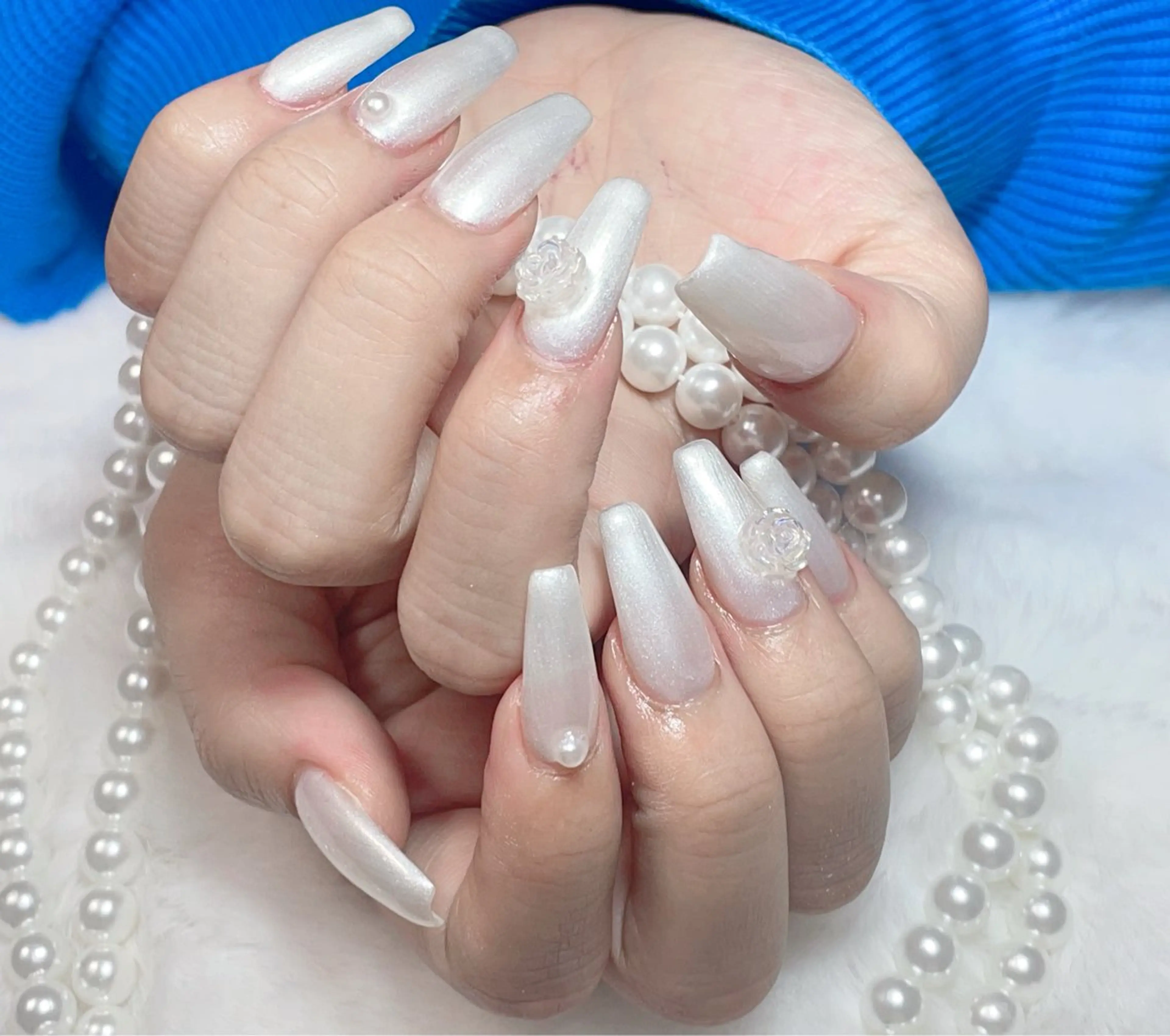 ネイル オーロラネイル B·U Nail大宮 長さだし専門店のネイルデザイン
