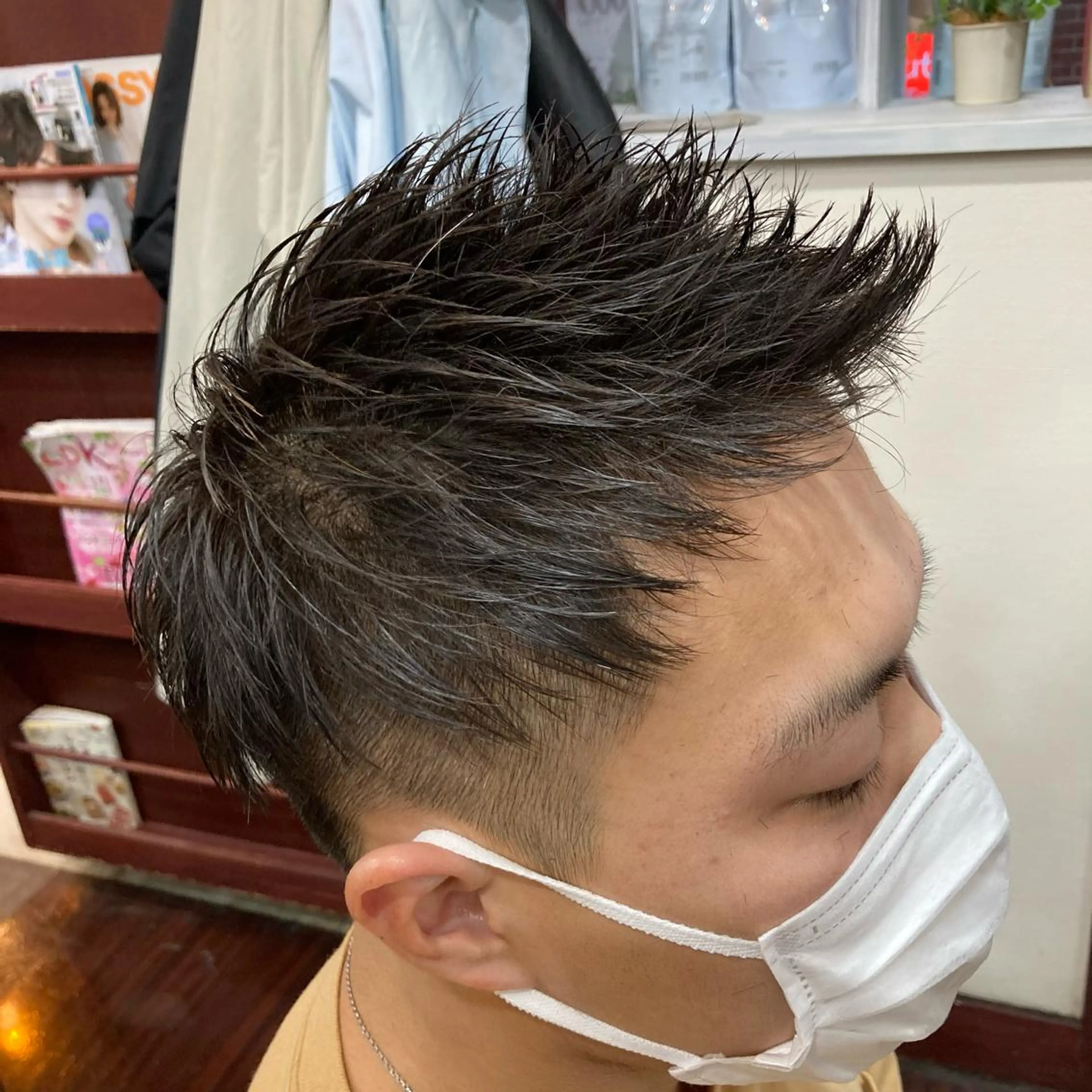 ショート メンズ Well‘s黒木🌿 レイヤー💎寒色のヘアスタイル