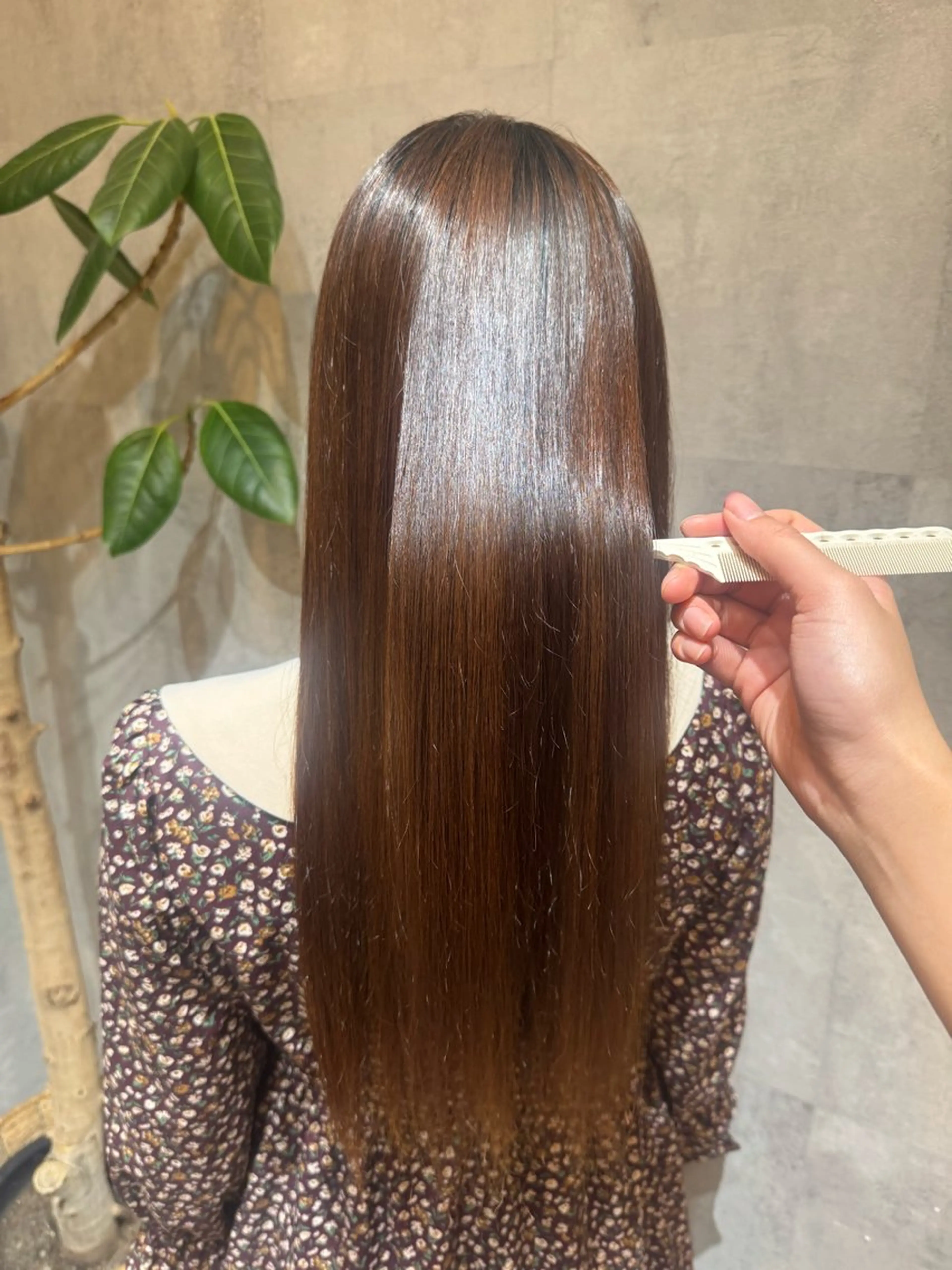 ロング 縮毛矯正 【haar】 Hadukiのヘアスタイル