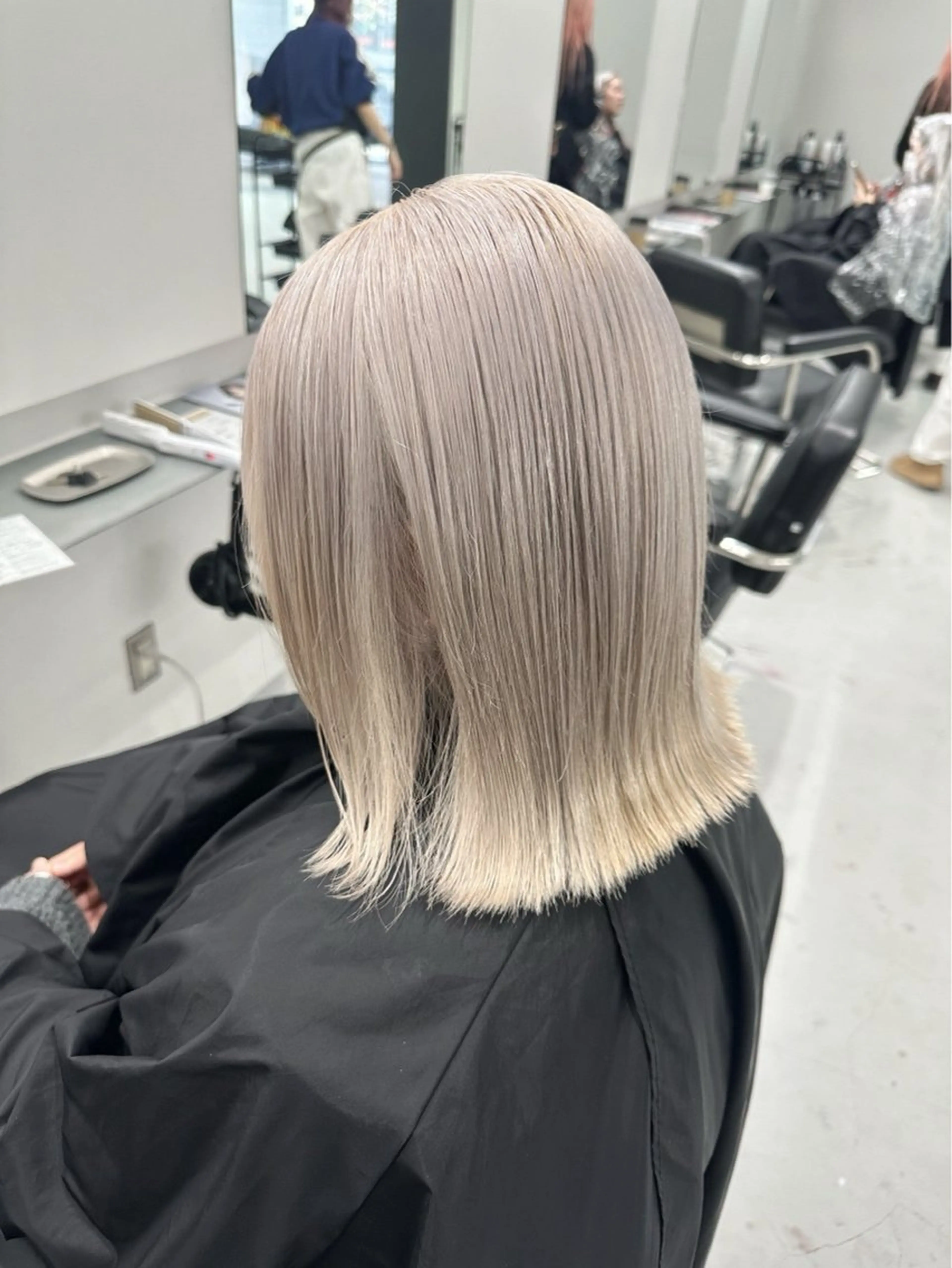 ミディアム カラー カラーモデル募集中 /新潟万代/かこ🩵のヘアスタイル