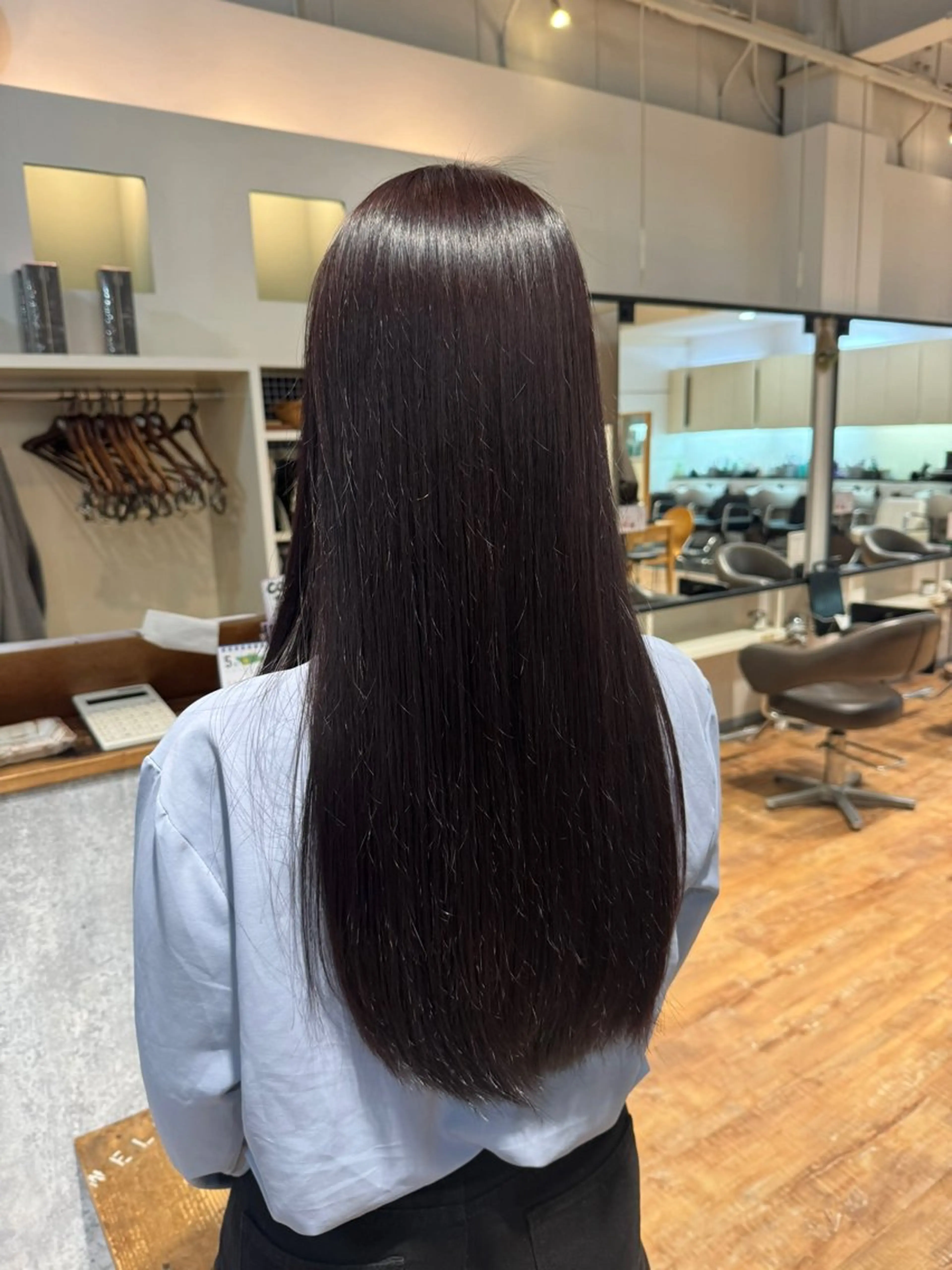 ロング カット ヘアカラー トリートメント hip's eyes 渡辺舜のヘアスタイル