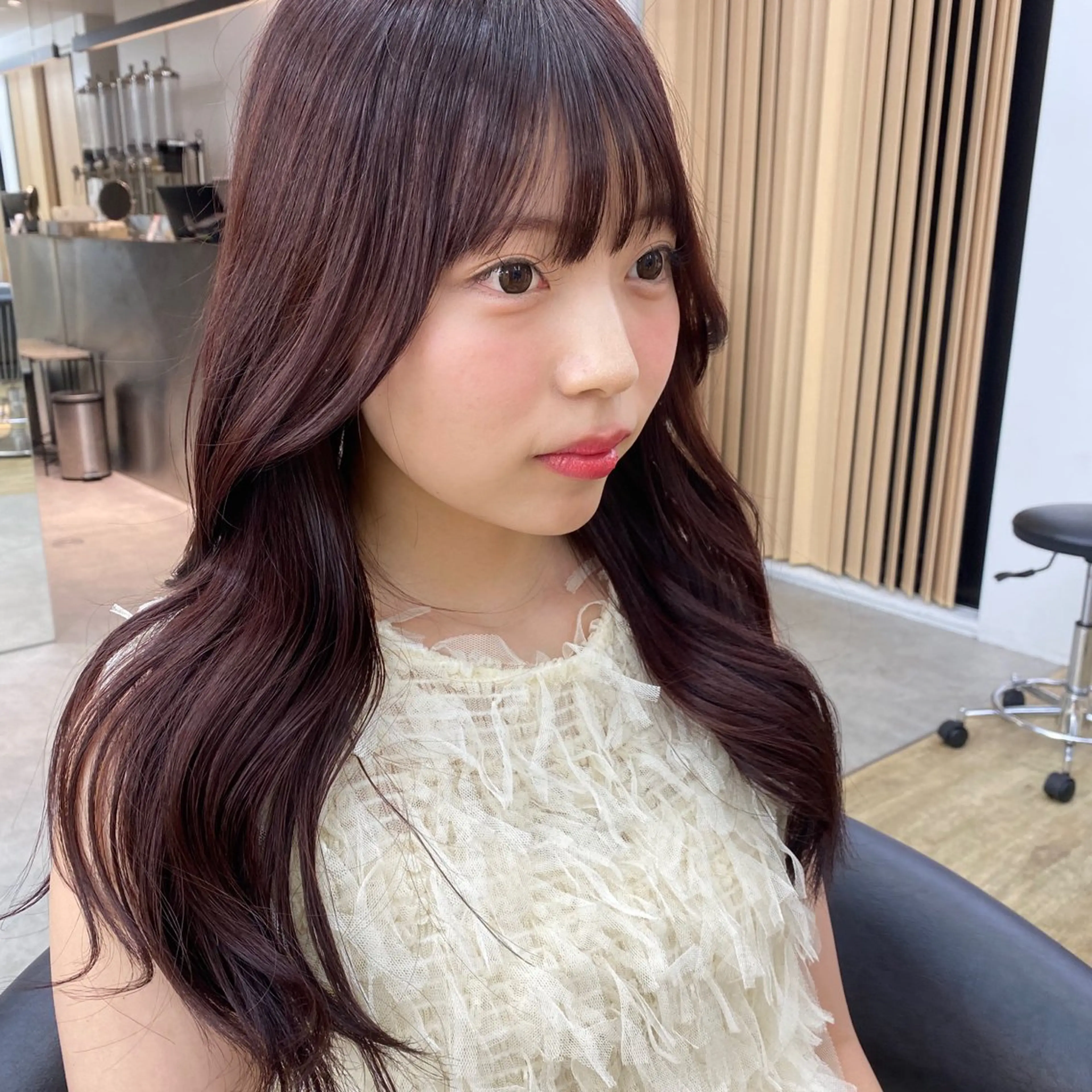 カラー りな💗垢抜け前髪/ レイヤー💗縮毛矯正のヘアスタイル