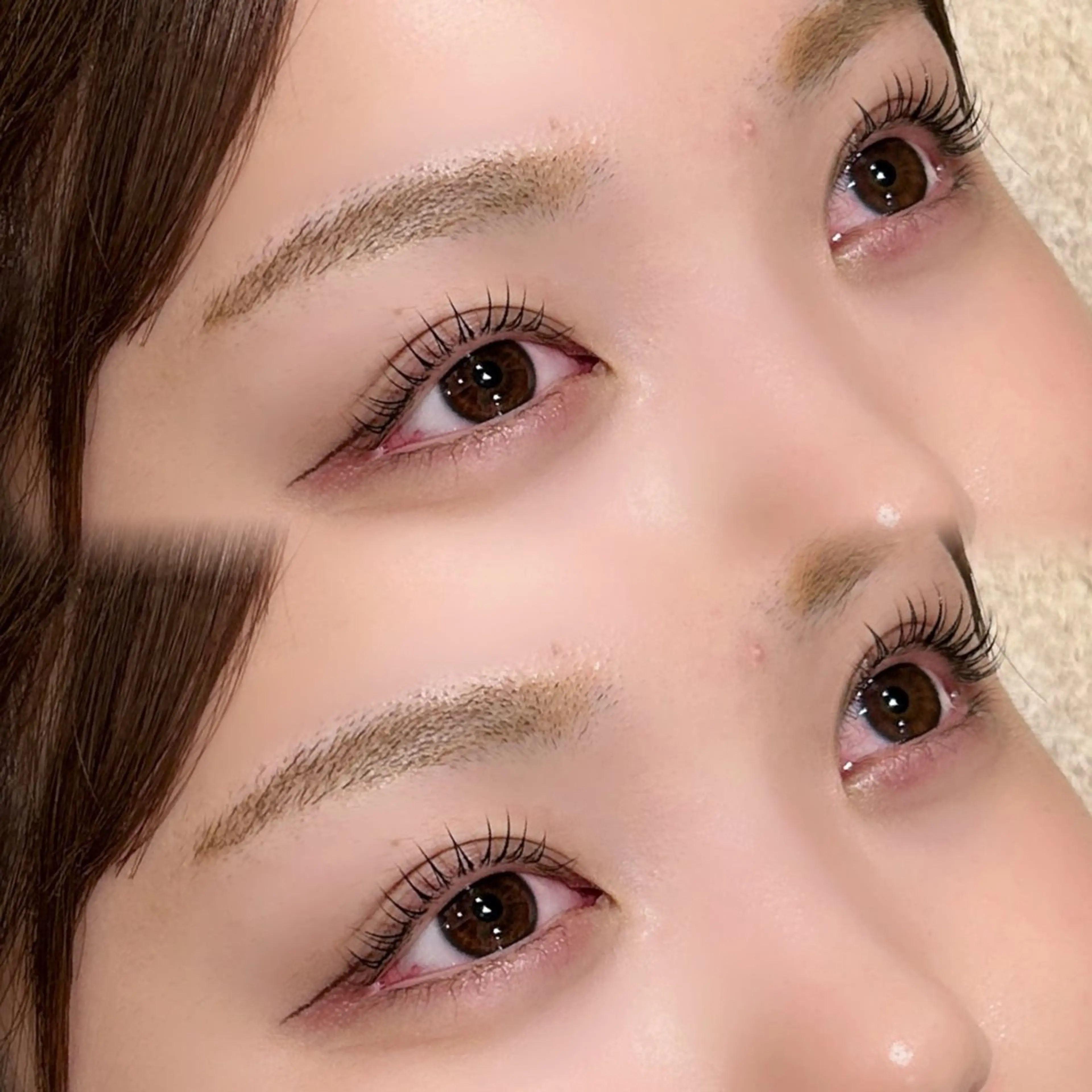 マツエク・マツパ 束感まつ毛 フラットラッシュ ナチュラル パリジェンヌラッシュリフト まつげパーマ sakura🎀 /プラチナムドールのマツエク・マツパデザイン