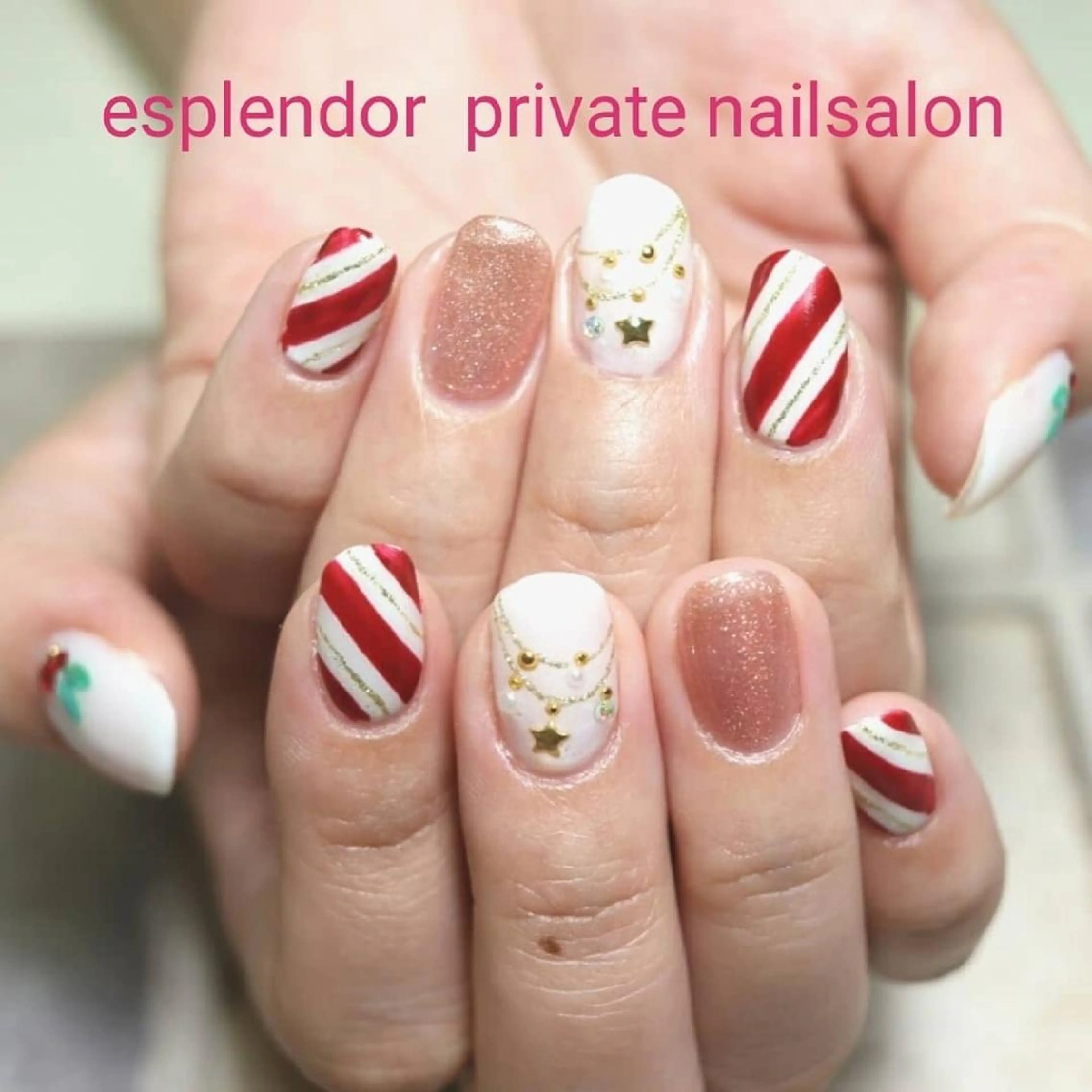 ネイル 冬ネイル クリスマス esplendor  エスプレンドル所属・esplendor  小野寺のネイルデザイン