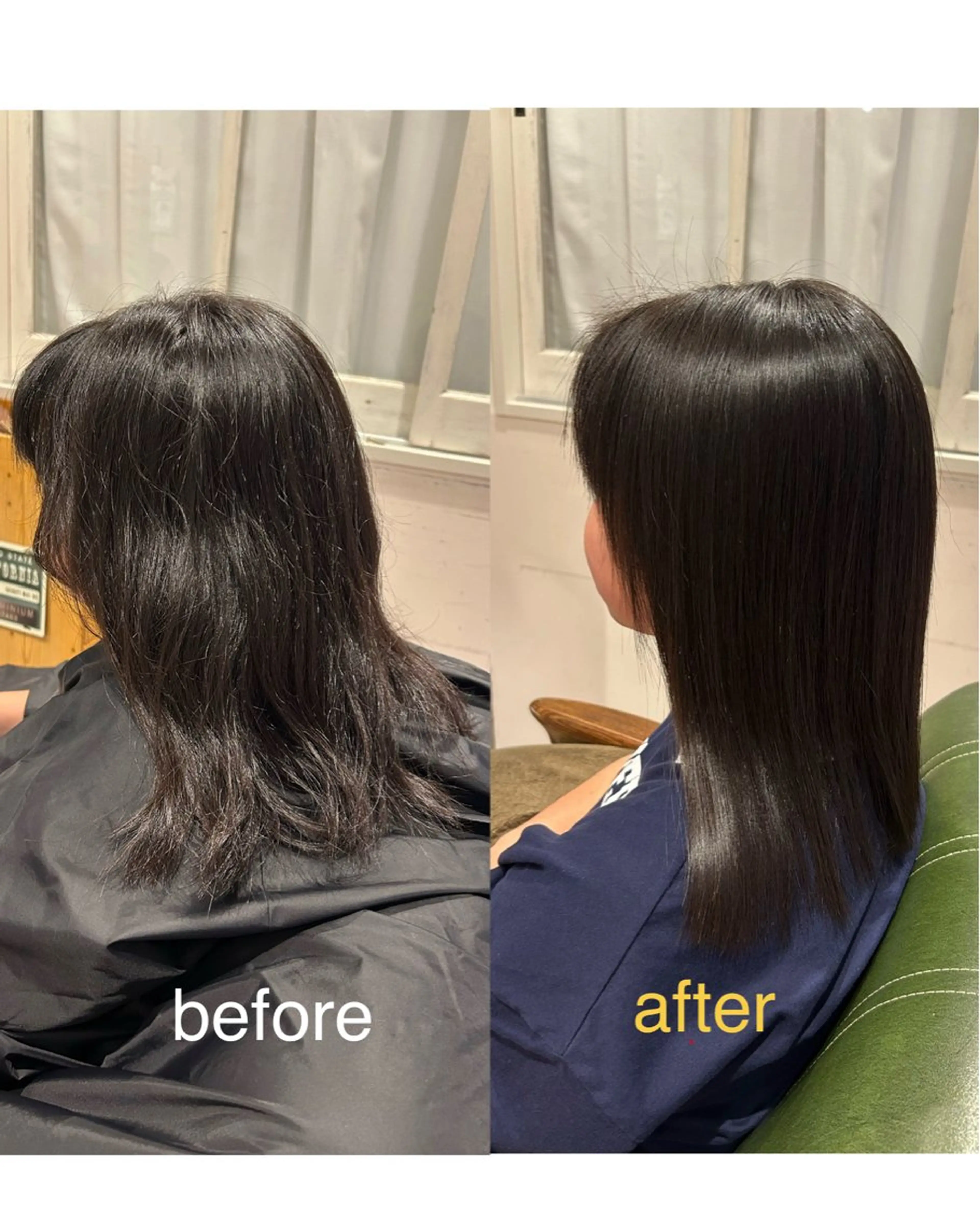 ロング 縮毛矯正 トリートメント 舟根 大夢のヘアスタイル