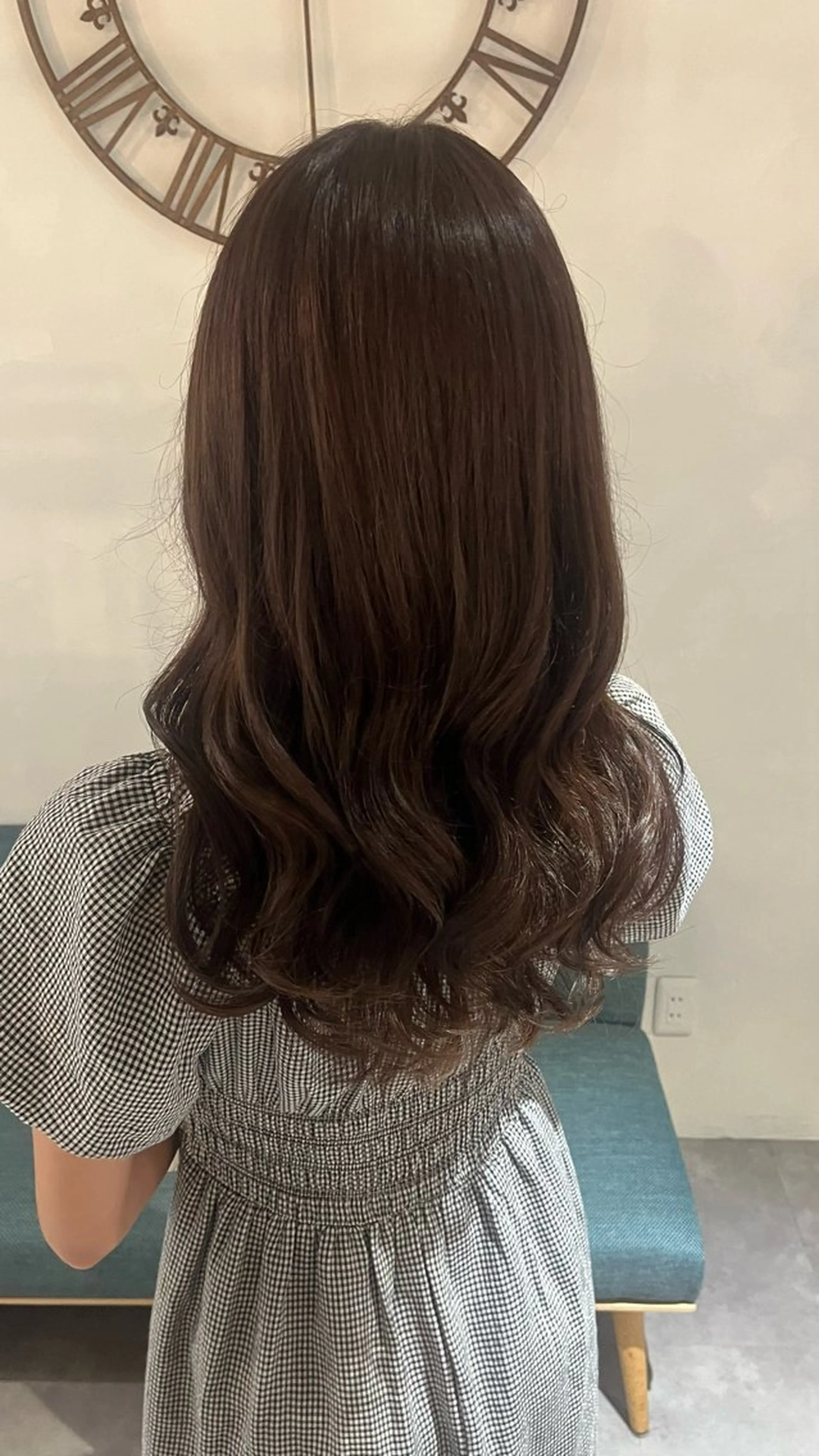 ロング カラー ブラウンカラー チョコレートブラウン イルミナカラー トリートメント Saya/ショート/ ボブ/ 大阪/梅田のヘアスタイル