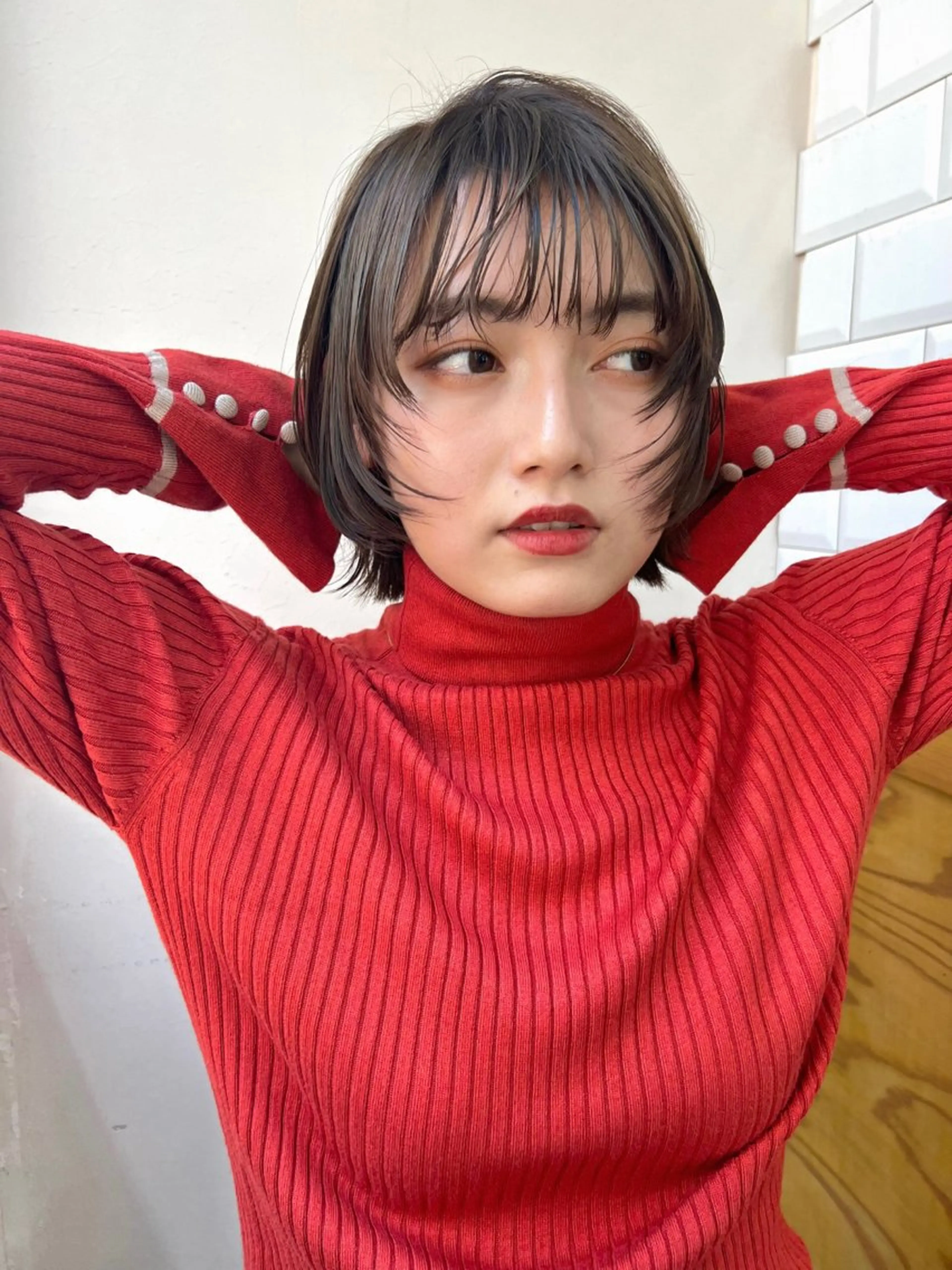 ショート カラー KANA/ボブ/ インナーカラー/艶髪のヘアスタイル