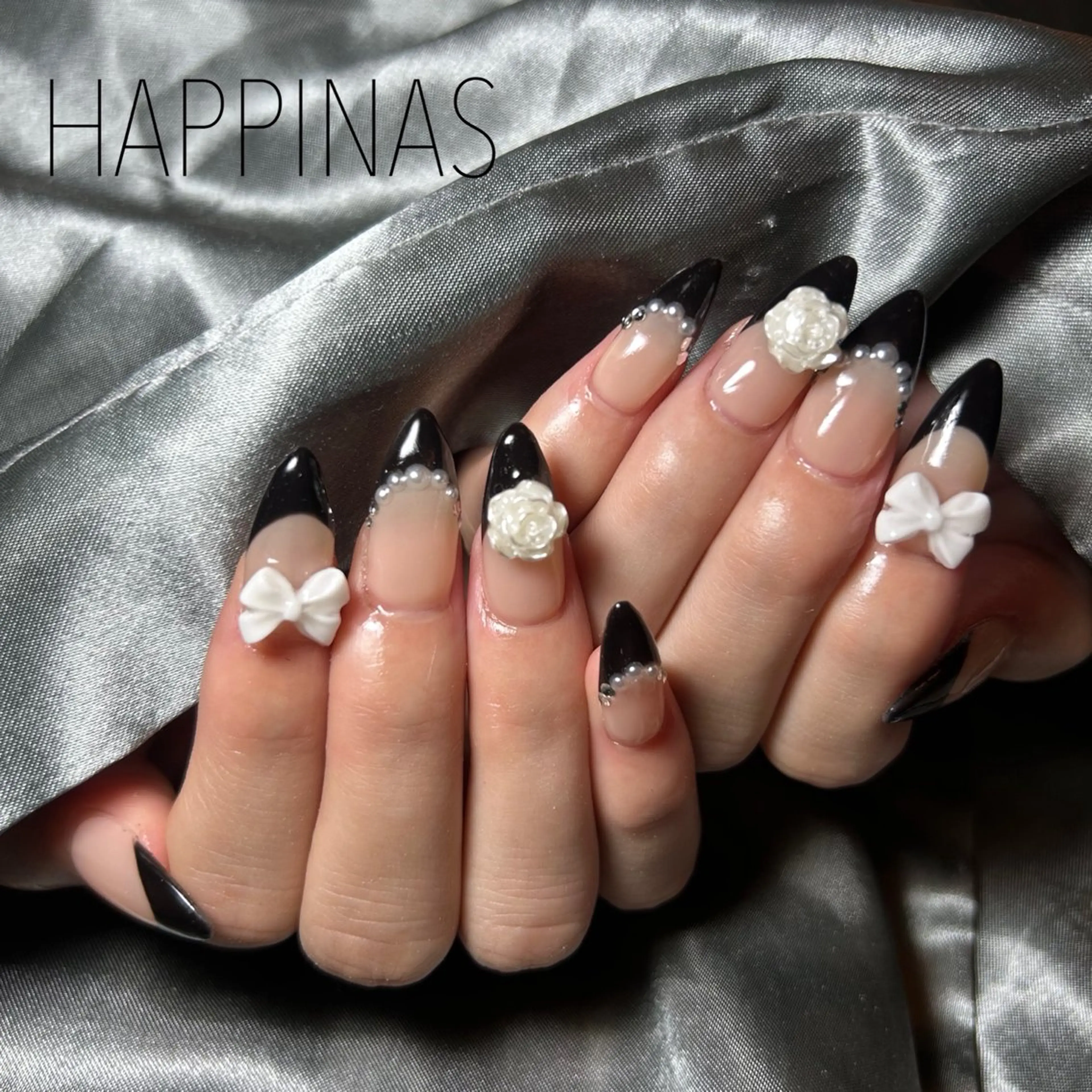 ネイル フレンチネイル ジェルネイル スカルプネイル ハンドネイル HAPPINAS kotomiのネイルデザイン