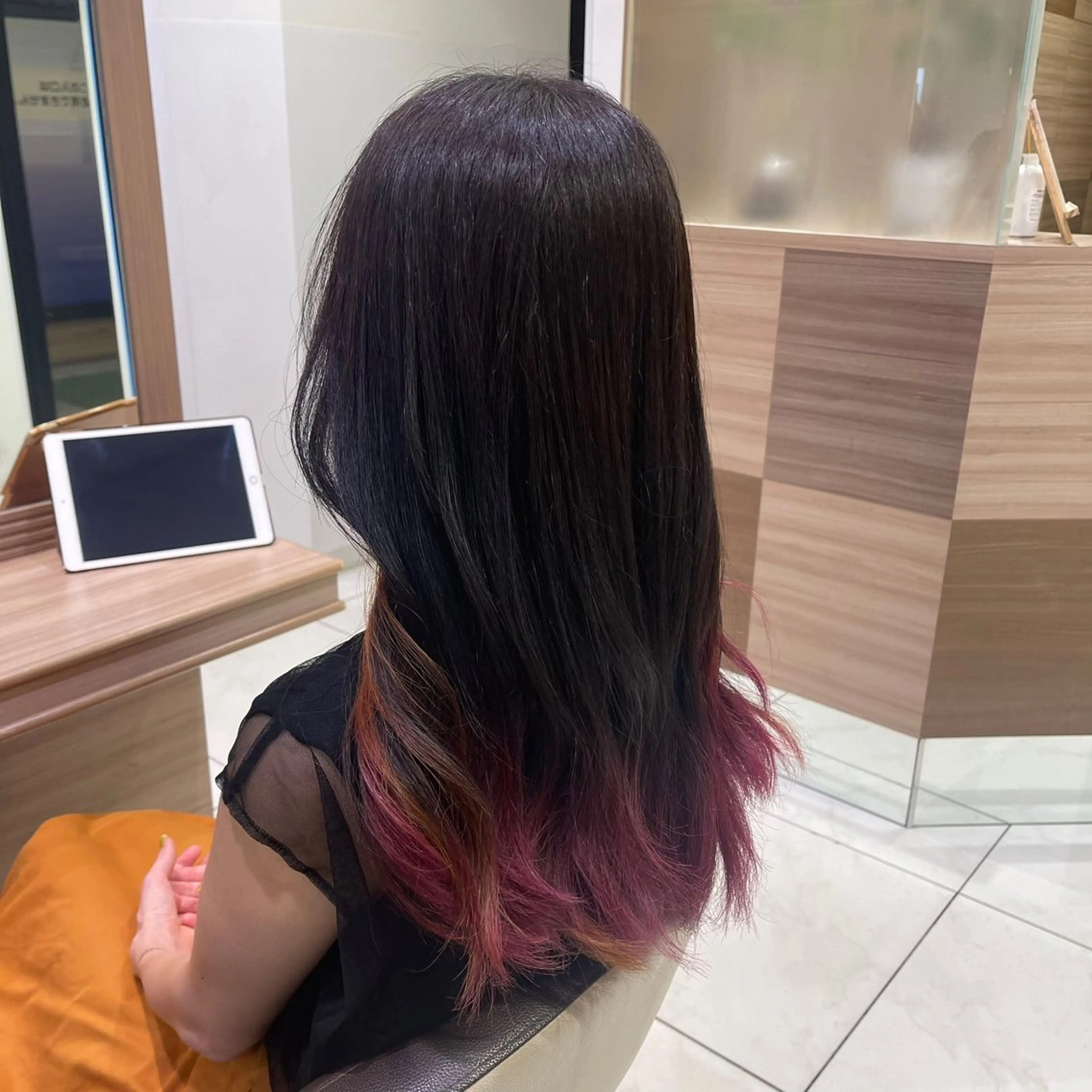 ロング カラー ヘアカラー トリートメント ヘアセット 艶カラー みゆう🎀のヘアスタイル