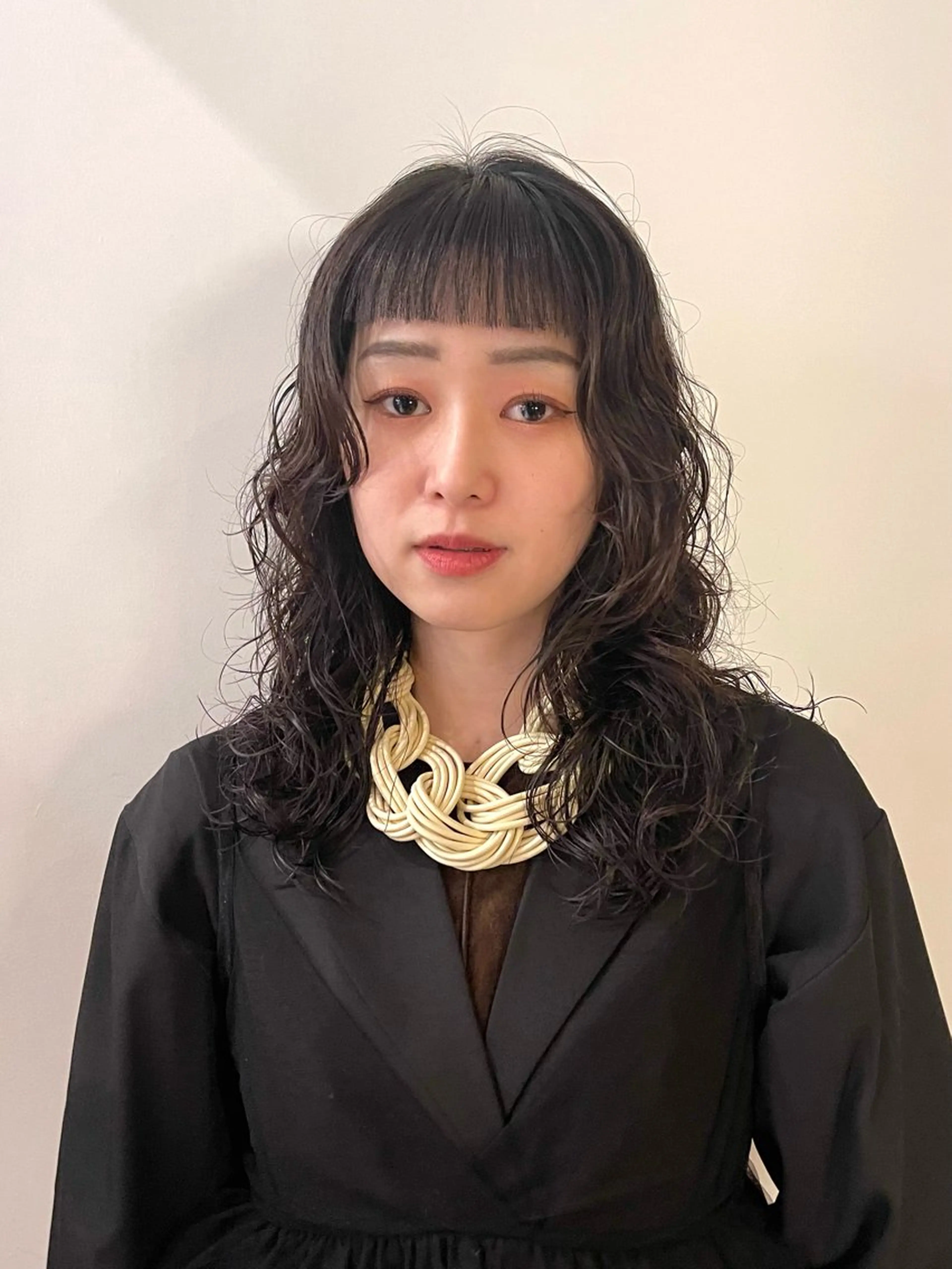 ロング パーマ カット パーマ トリートメント 🫧うる艶レイヤー /グレージュ🪐リサのヘアスタイル