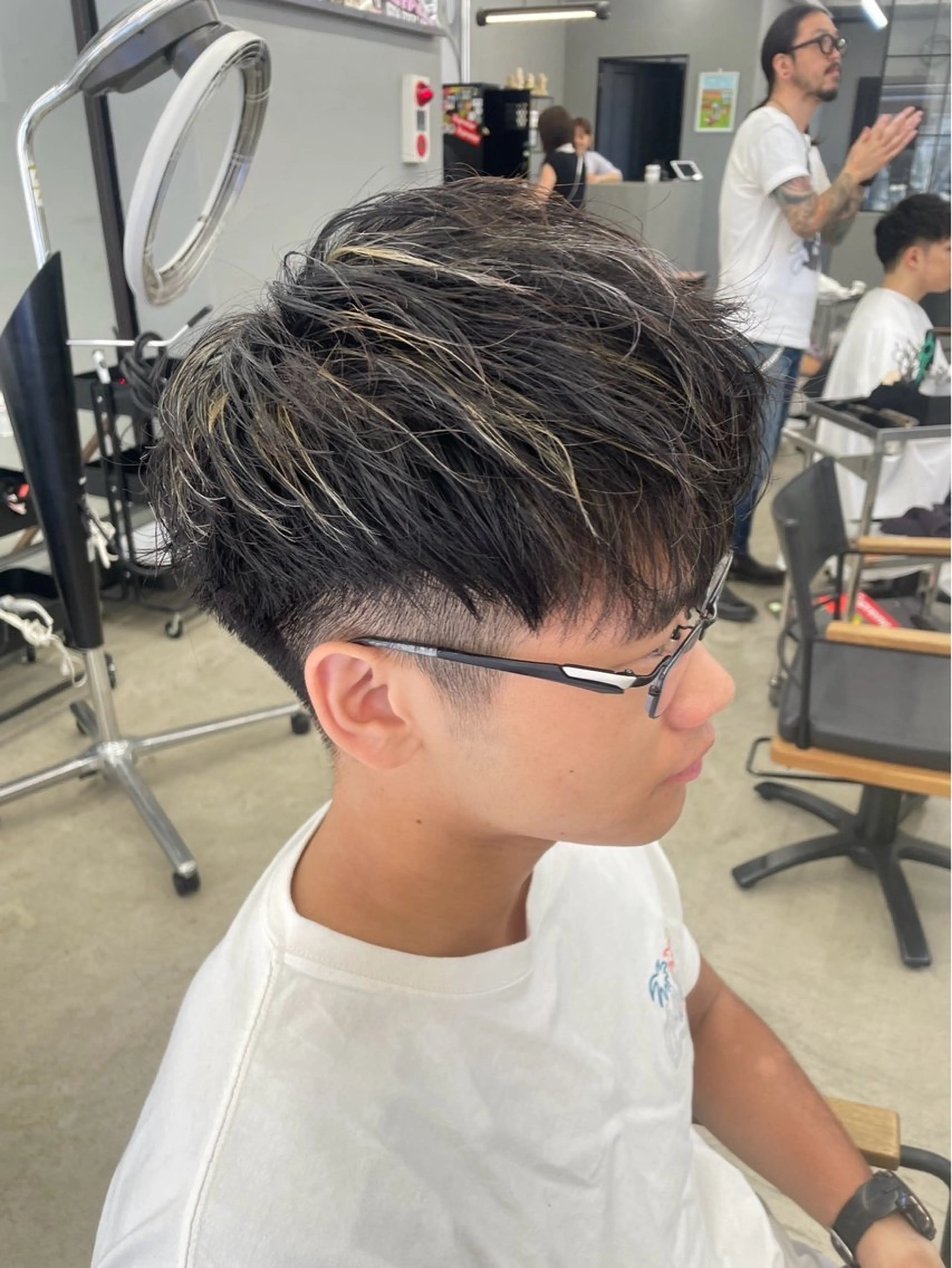 ショート カラー パーマ メンズ メンズ専門サロン wokeのヘアスタイル