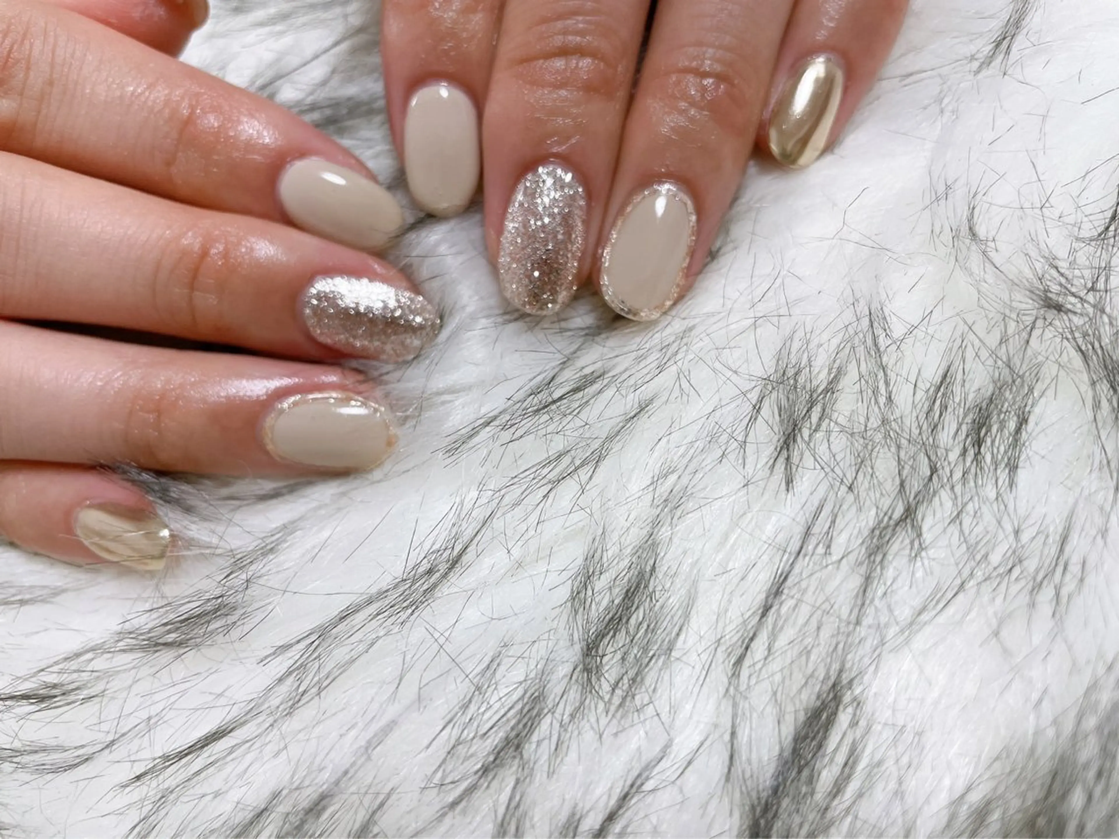 ネイル ジェルネイル キラキラネイル 韓国ネイル メンズネイル パラジェル kiki nail たまプラーザのネイルデザイン