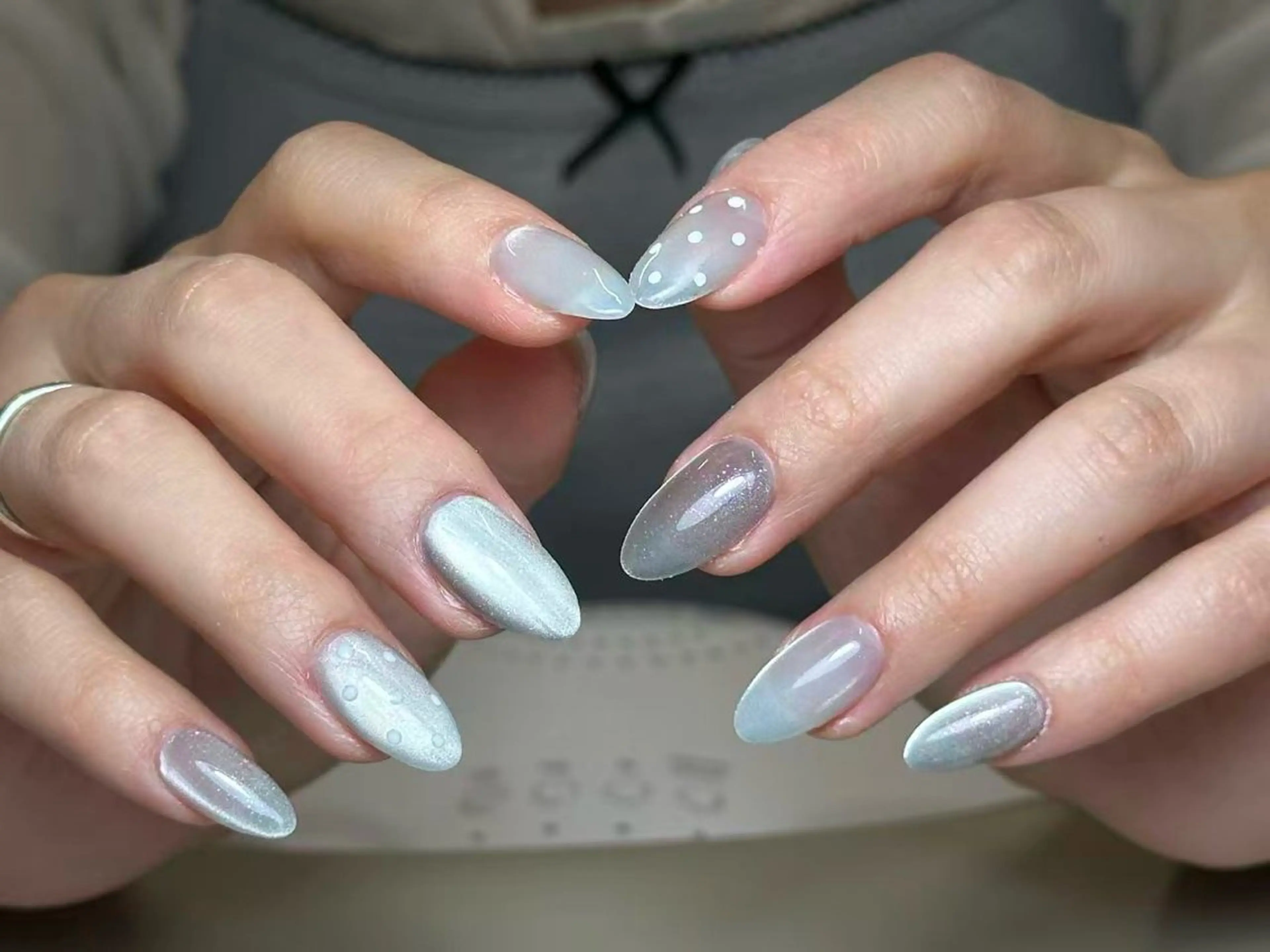 ネイル アートネイル 韓国ネイル 持ち込み ニュアンスネイル ワンカラーネイル イブ ネイリのネイルデザイン