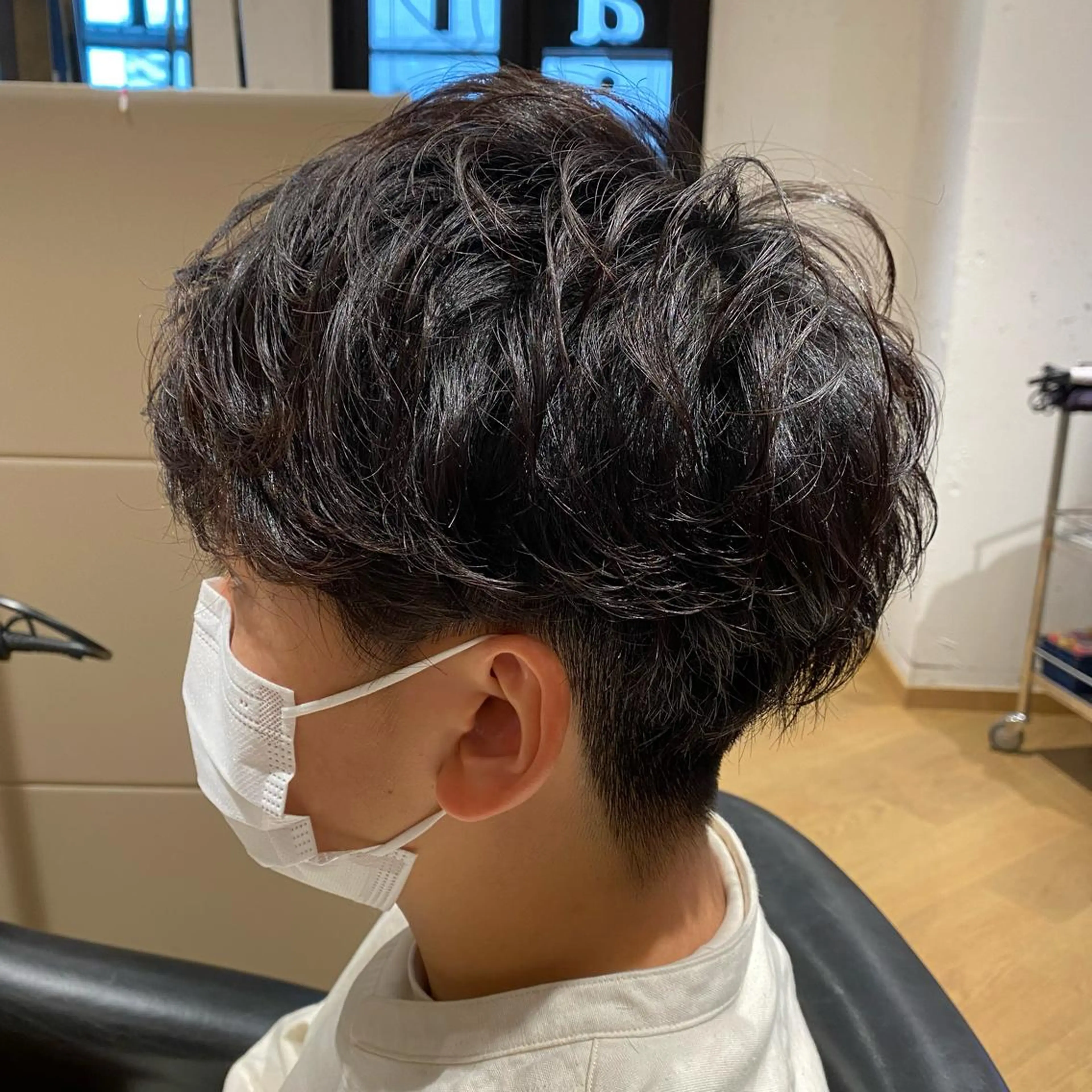パーマ メンズ 丸田 幹太のヘアスタイル