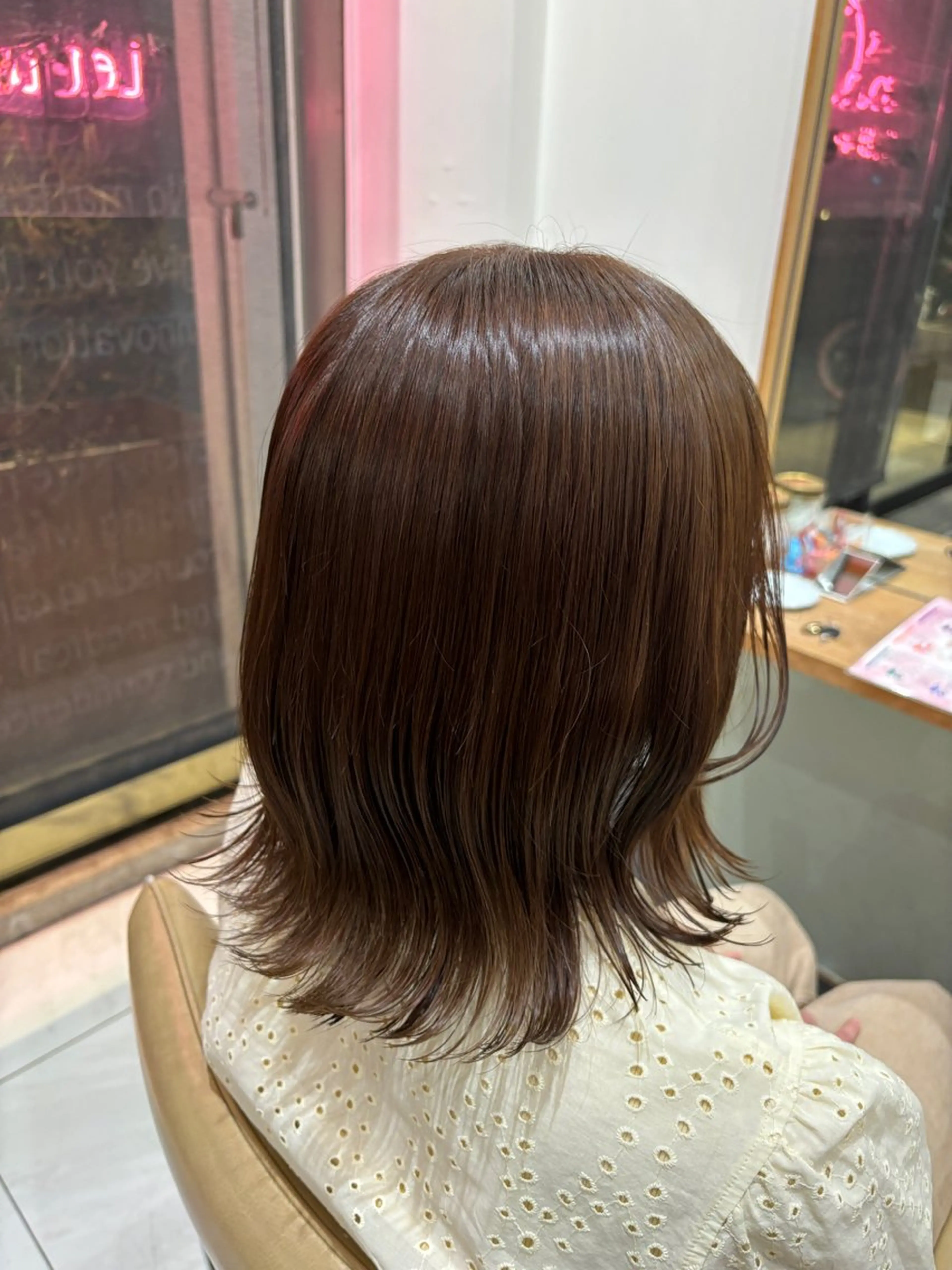 【minimo限定価格】💞ブリーチなしWcolor💞/艶カラー/Aujua/似合わせカラーの写真