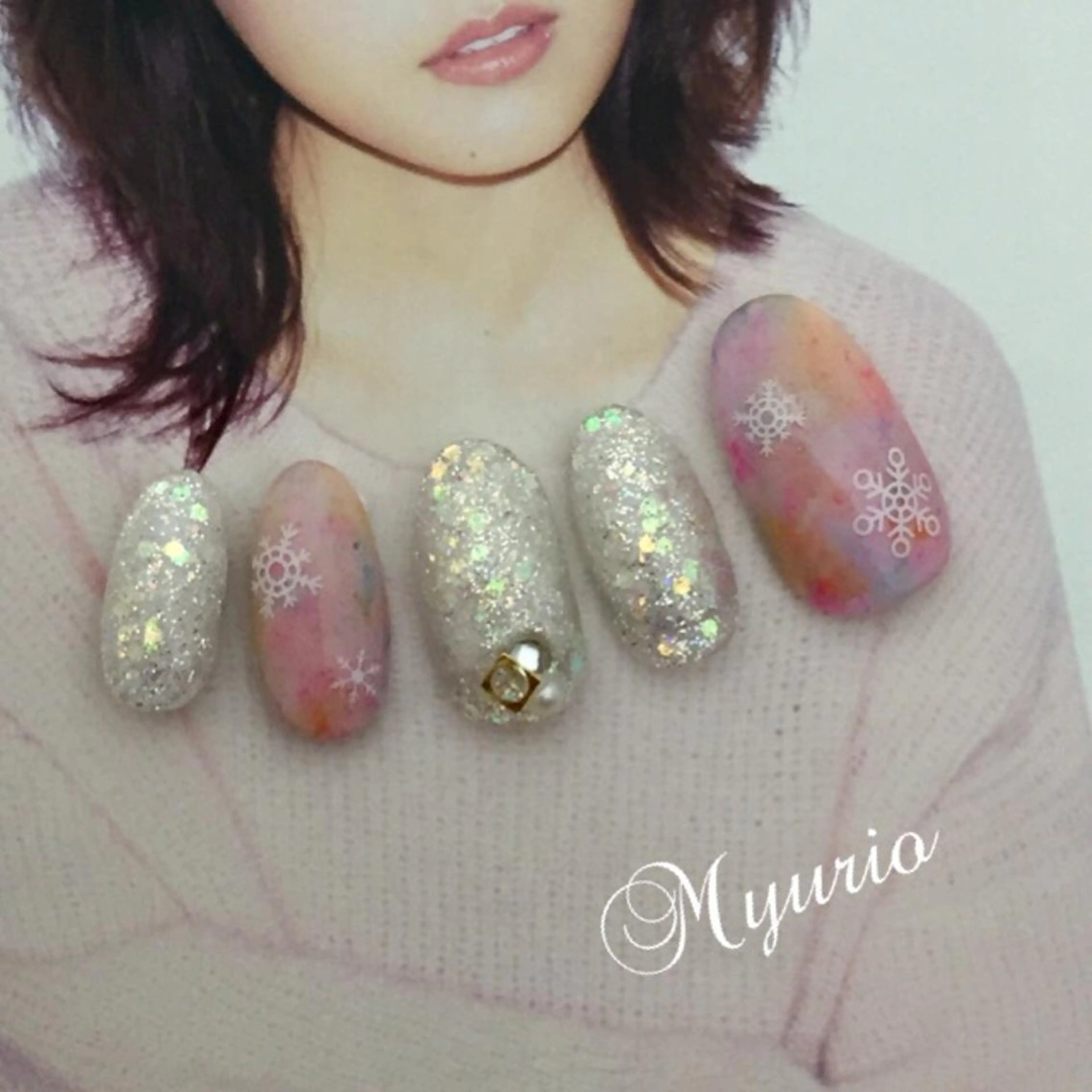 ネイル Sympa 𝓜iwako🐰ᩚのネイルデザイン