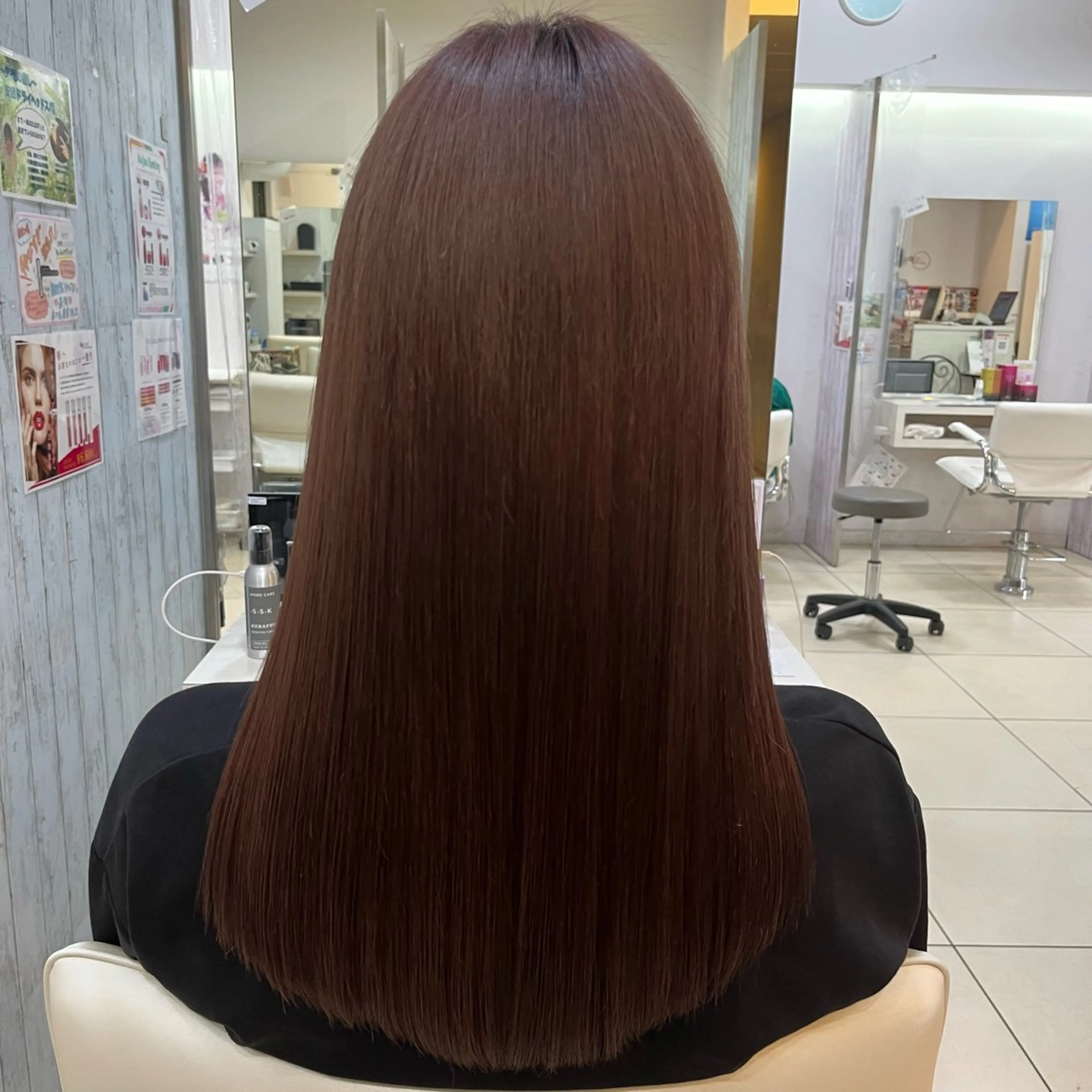 ロング 髪質改善 縮毛矯正 トリートメント カット ヘアカラー トリートメント 【髪質改善カラー】 瀧田嵐士🇰🇷のヘアスタイル