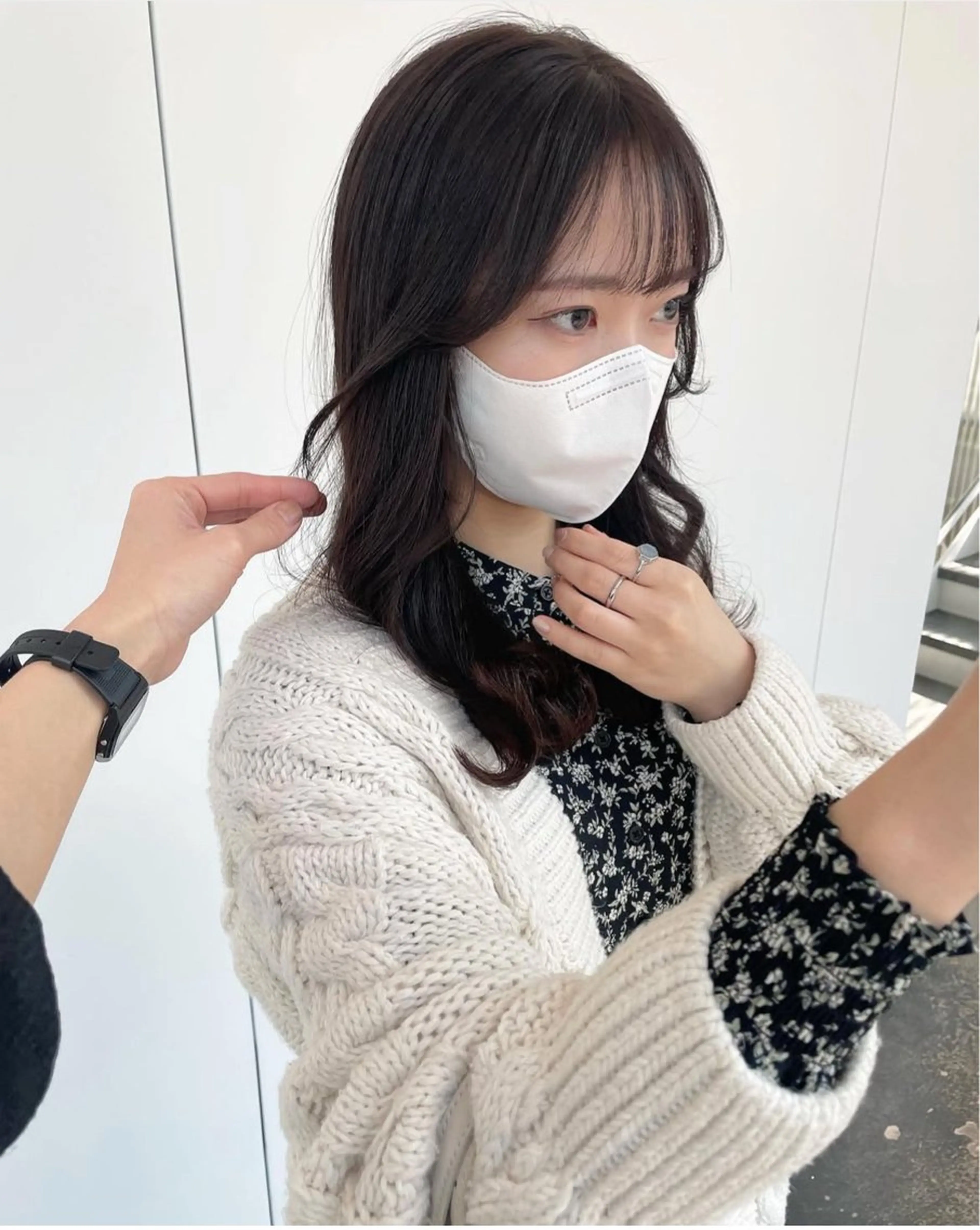 ロング カラー 顔周りカット 岩田菜央 《武蔵小杉》のヘアスタイル