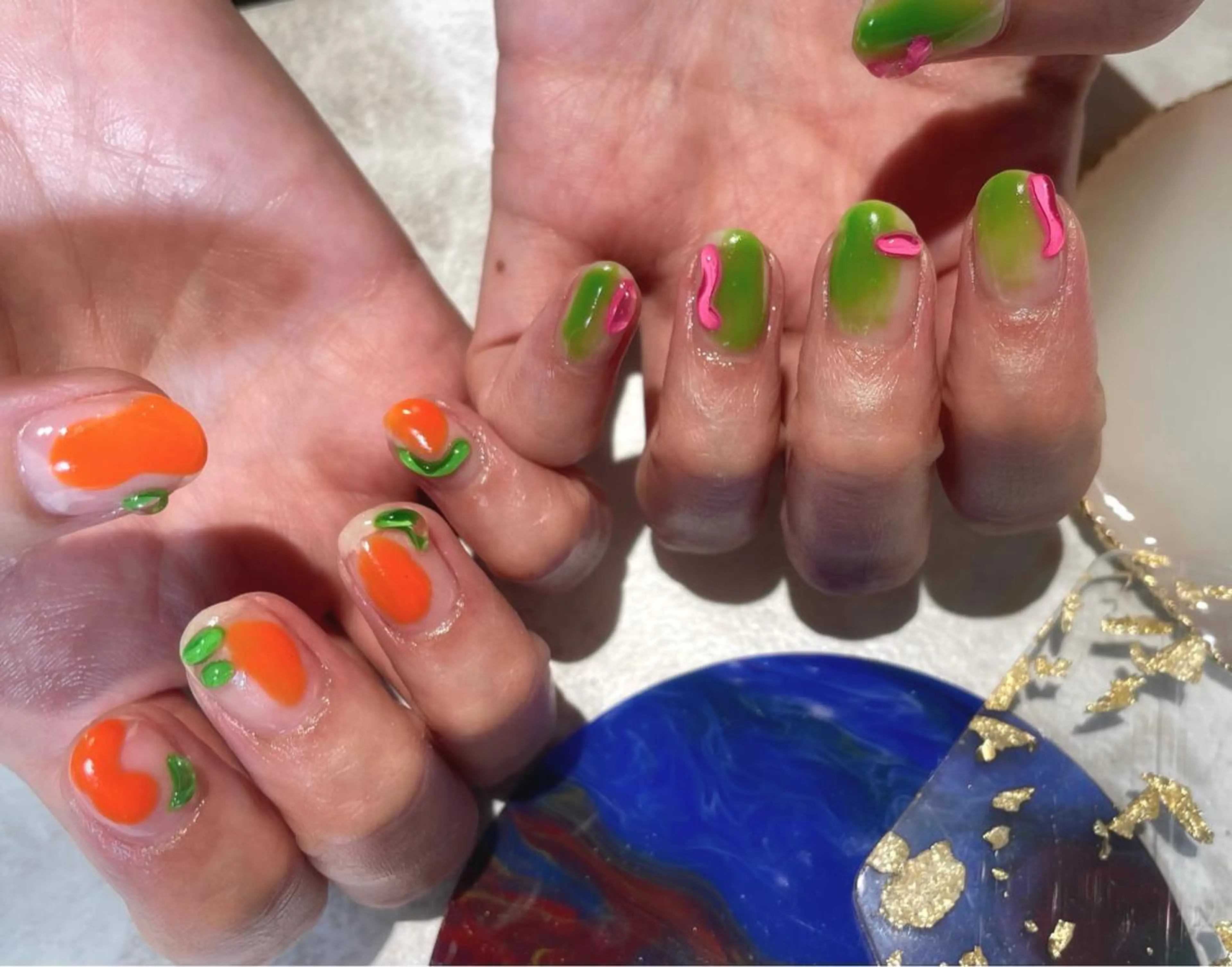 ショート m kaori𓃟のネイルデザイン