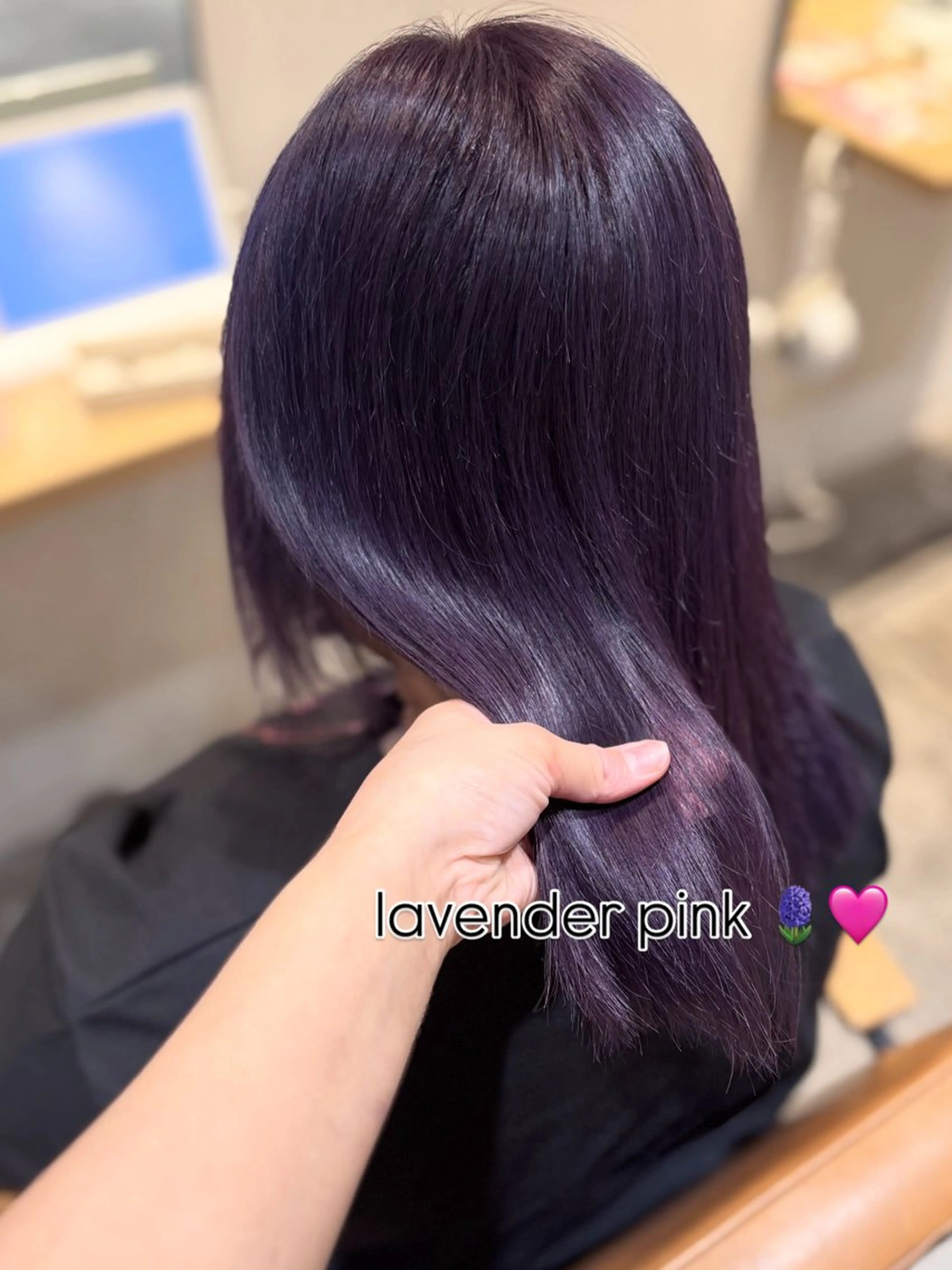 ミディアム カラー ラベンダーカラー ピンクカラー ピンクラベンダー シルバー non. ダブルカラー🎀🤍のヘアスタイル