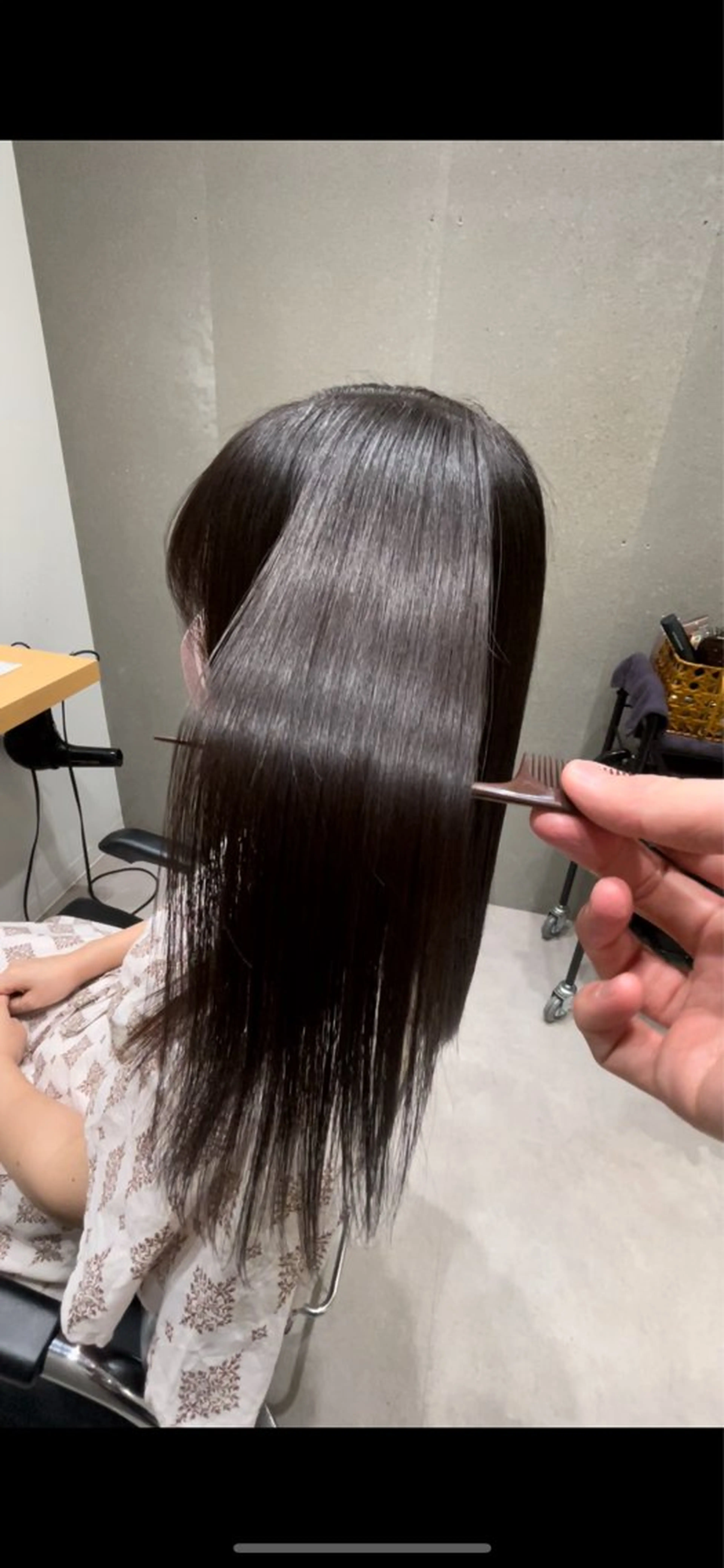 セミロング 髪質改善 トリートメント トリートメント ヘッドスパ 髪質改善ヘアケア 艶髪特化/上田のヘアスタイル