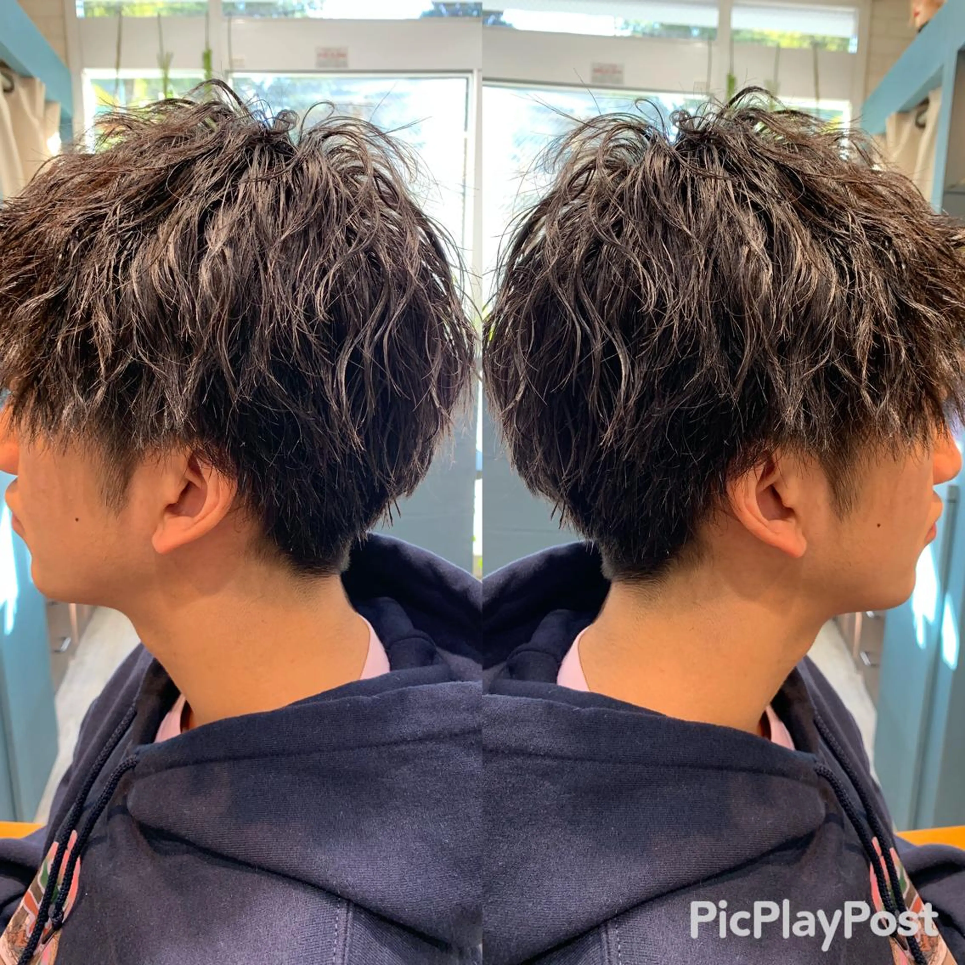 ショート パーマ メンズ メンズパーマ メンズツイストパーマ ツイストパーマ Blossom大塚 ディレクター永野のヘアスタイル