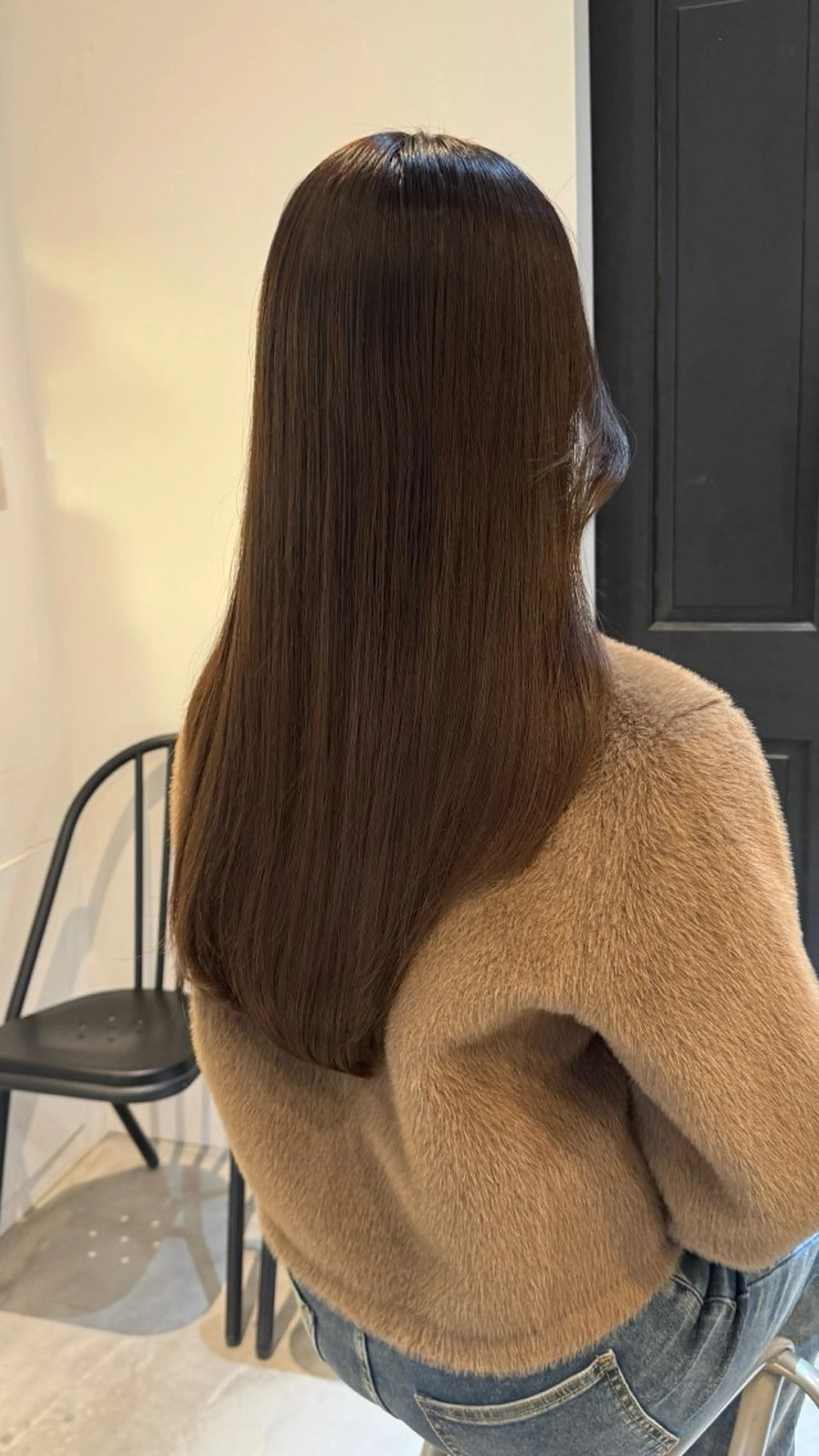 ロング カラー ブラウンカラー くすみブラウン ヘアカラー トリートメント 華奈/オリーブ/ ベージュ/抜け感🥣のヘアスタイル