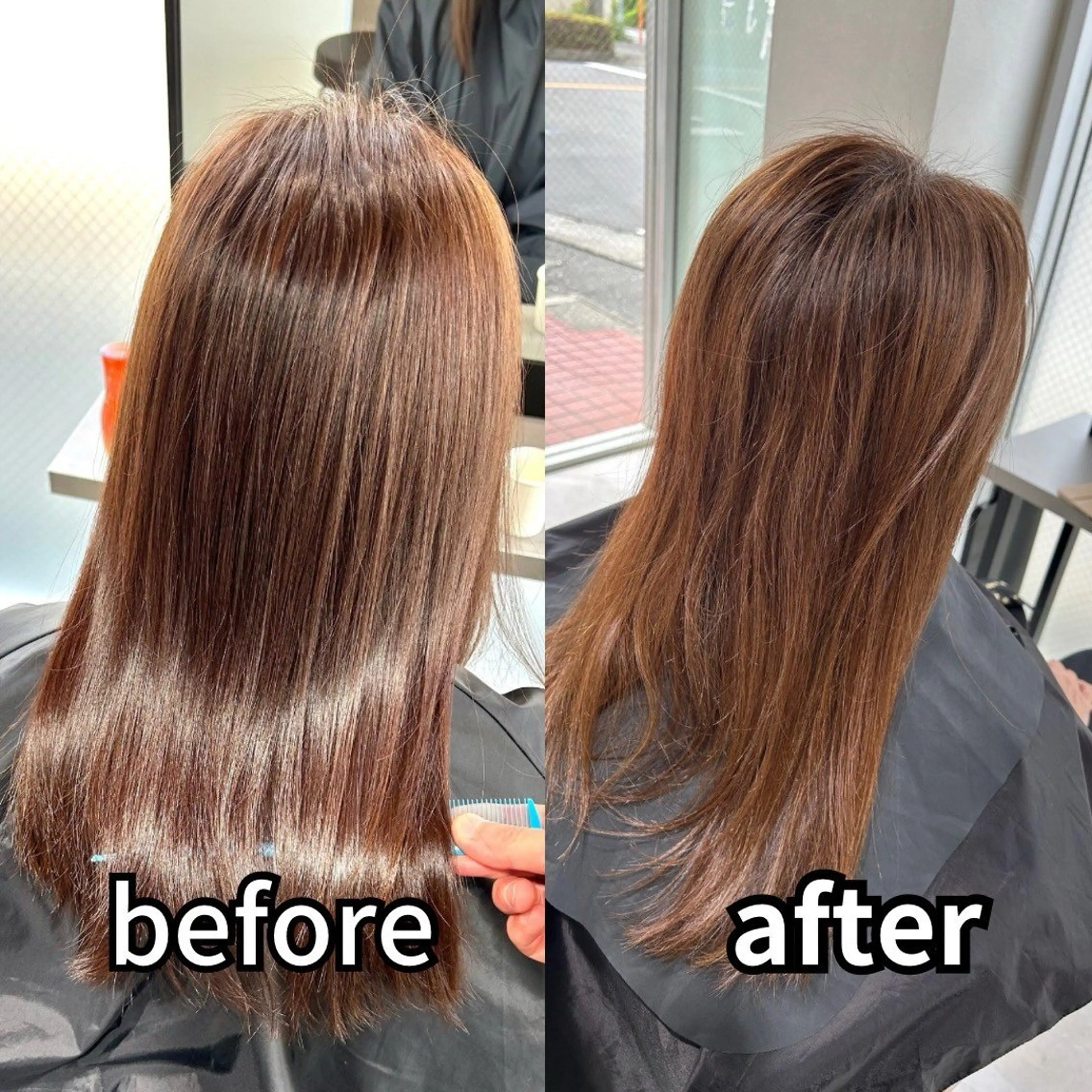 ロング カラー 脱白髪染め❕白髪 ぼかし特化🌟ヨコタのヘアスタイル