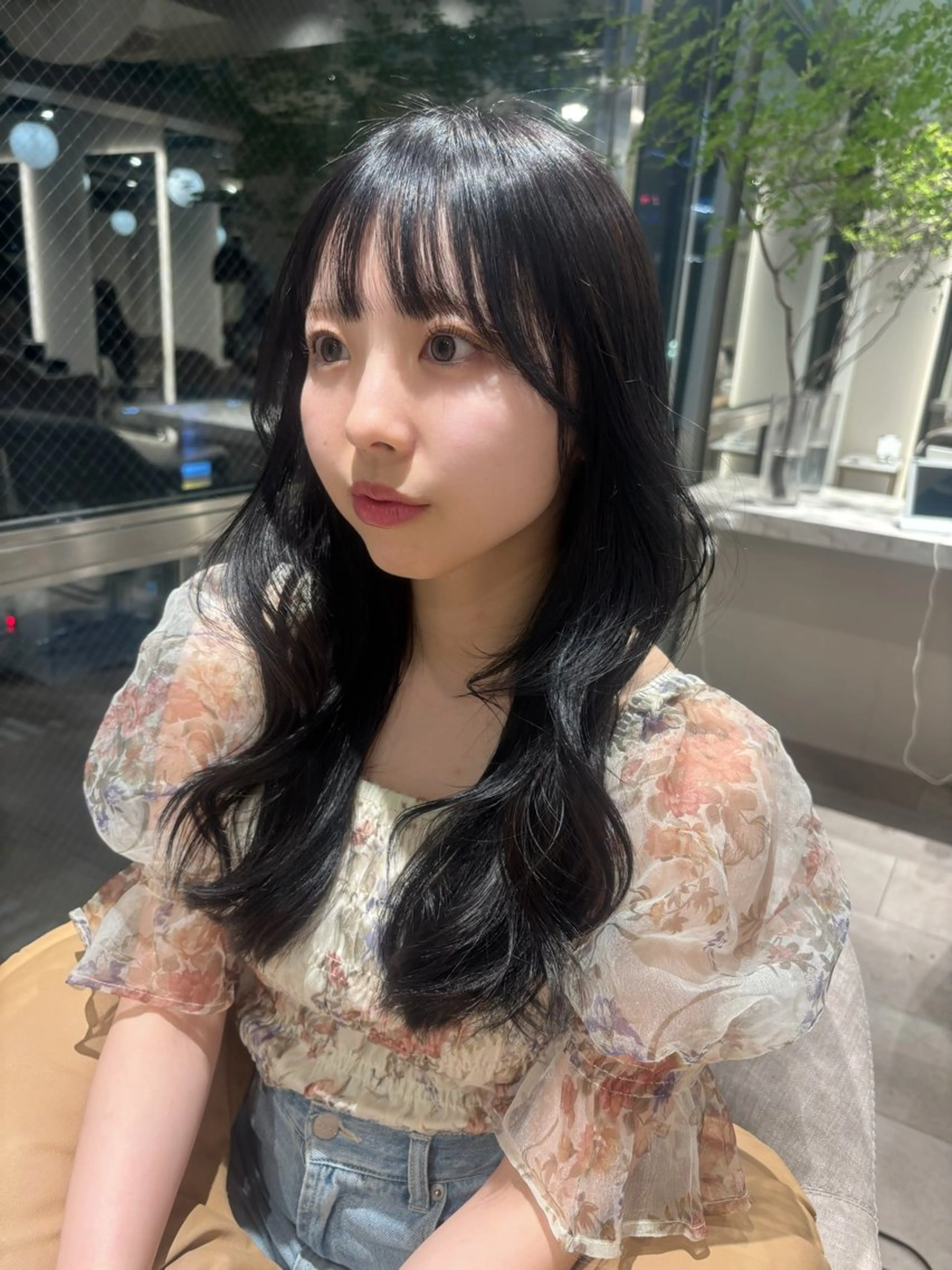 ロング カット ヘアカラー レイヤーカット/ 透明感カラー🤍楓のヘアスタイル