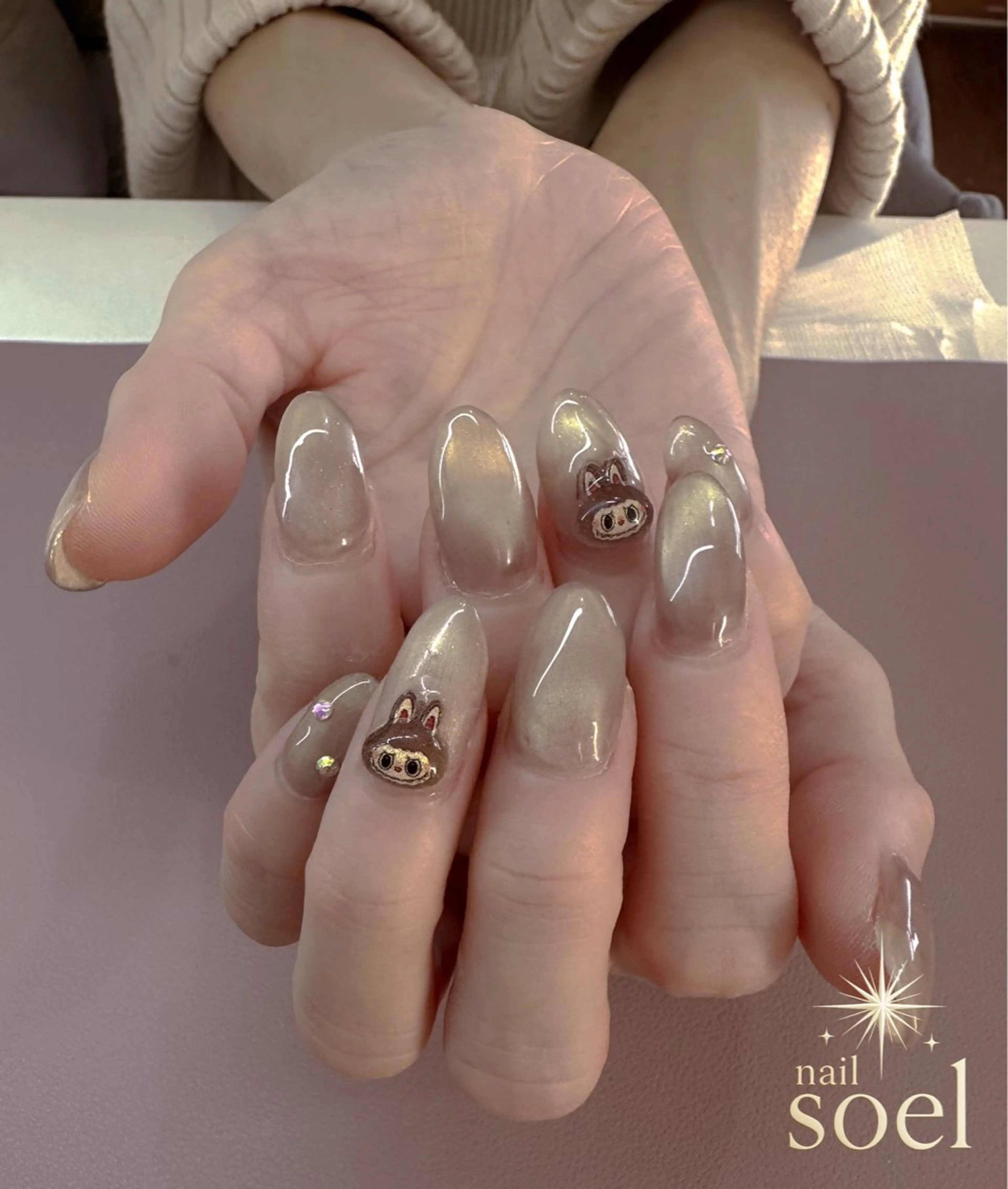 ネイル おそろいネイル オレンジ nail Soel｜ ﾈｲﾙ ｿｴﾙのネイルデザイン